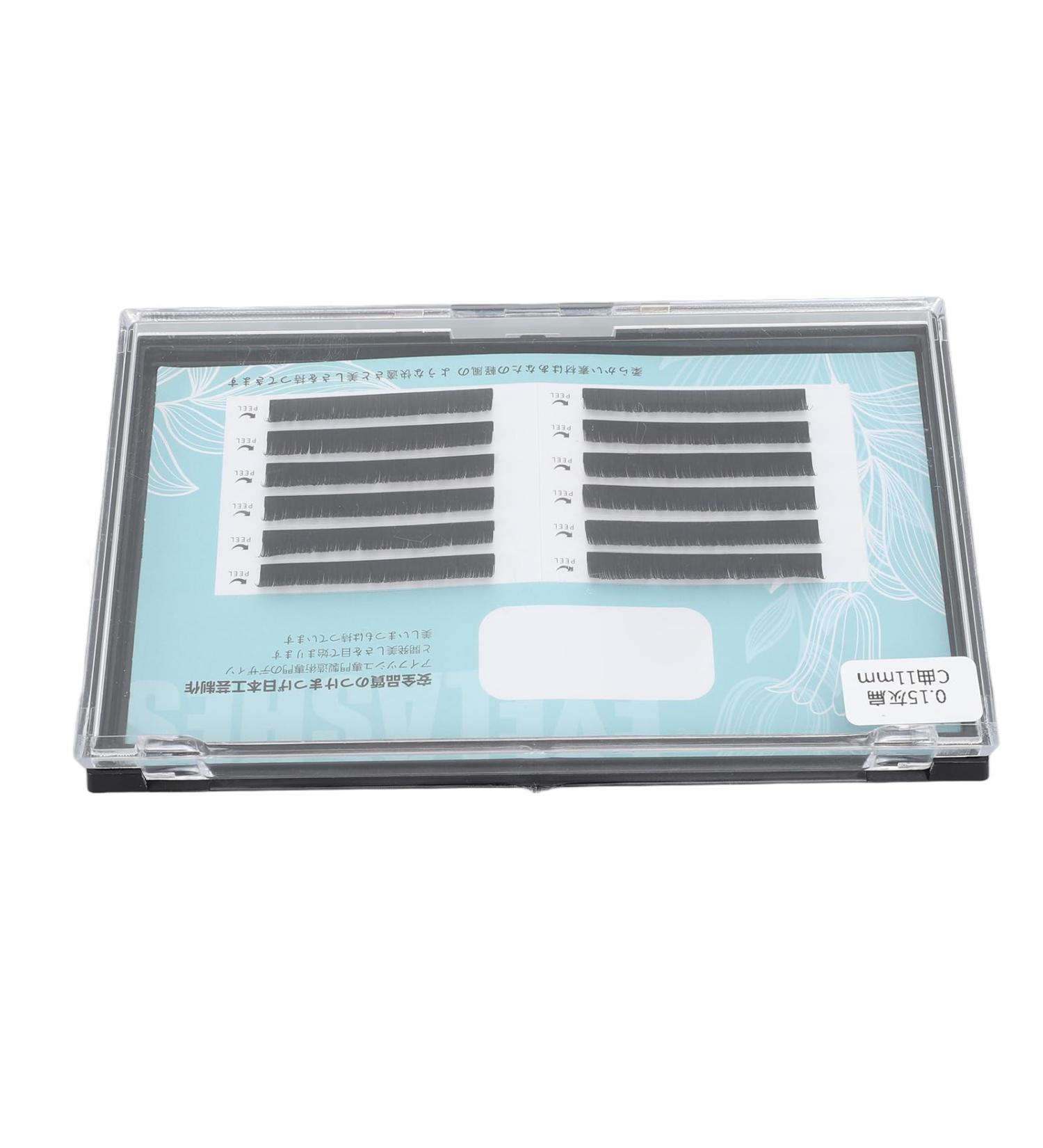 Grafted Fake Eyelashes DIY Lash Extension Dense 6 Pair Comfortable Soft for Makeup (11mm 0.15mm Thick) - Buy Online on GoSupps.com