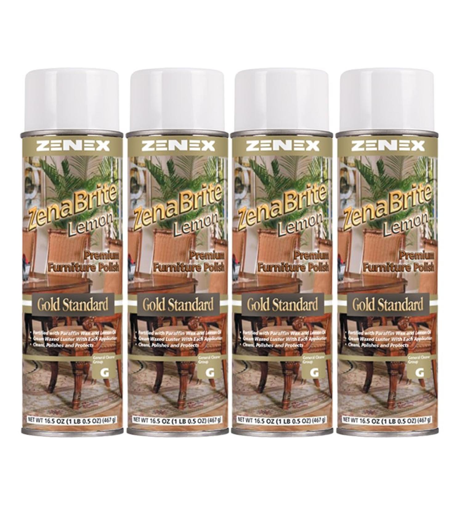 ZenaBrite Lemon Furniture Polish net 16.5 oz.. 4 count.