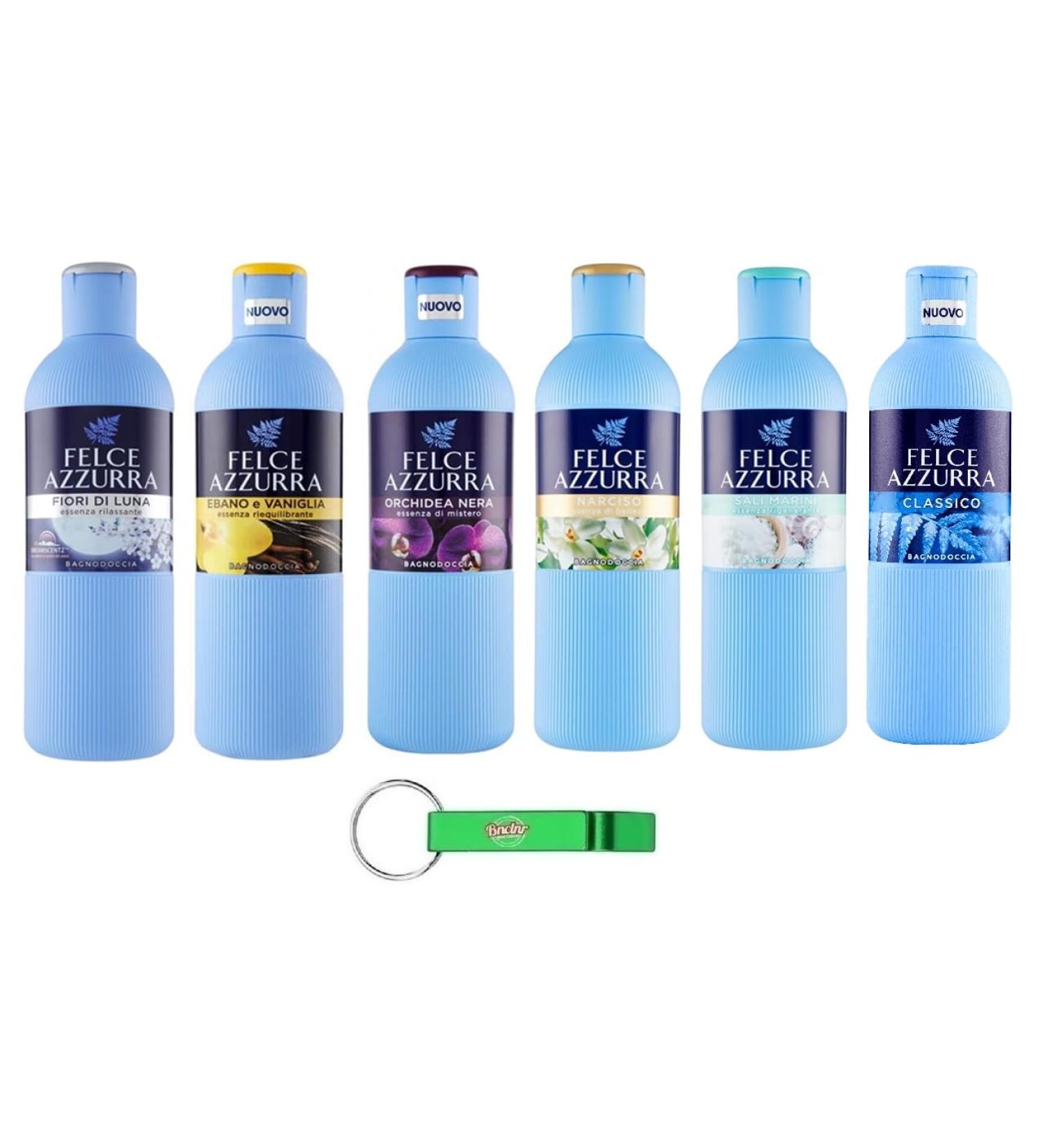 Felce Azzurra Bagnodoccia Gel douche 6 x 650 ml + porte-cl s Beni Culinari gratuit - Buy Online on GoSupps.com
