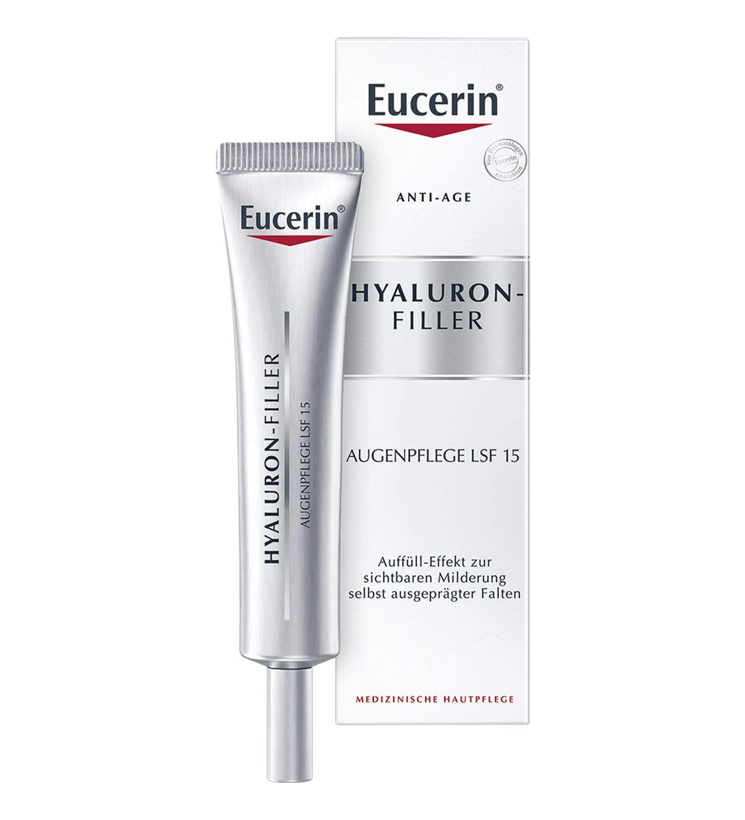 Eucerin Anti-Age Hyaluron-Filler Eye Care SPF 15 - 15 ml Ointment | Anti-Aging Eye Cream for Dark Circles & Wrinkles | International Shipping Available - Buy Online on GoSupps.com