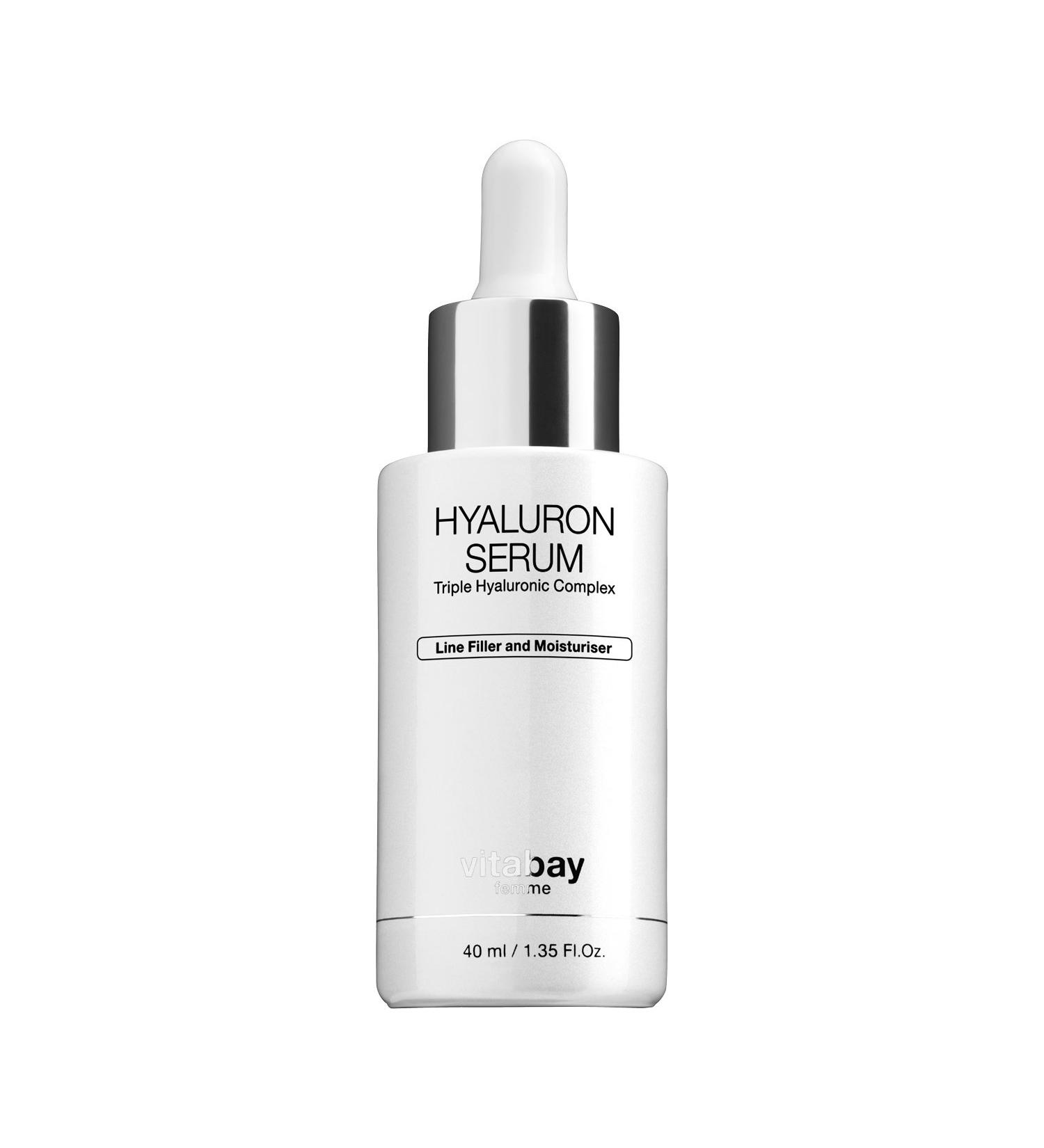 Vitabay Hyaluronic Acid Serum 40 ml - Intense Hydration & Anti-Aging for Dry Skin - Buy Online on GoSupps.com