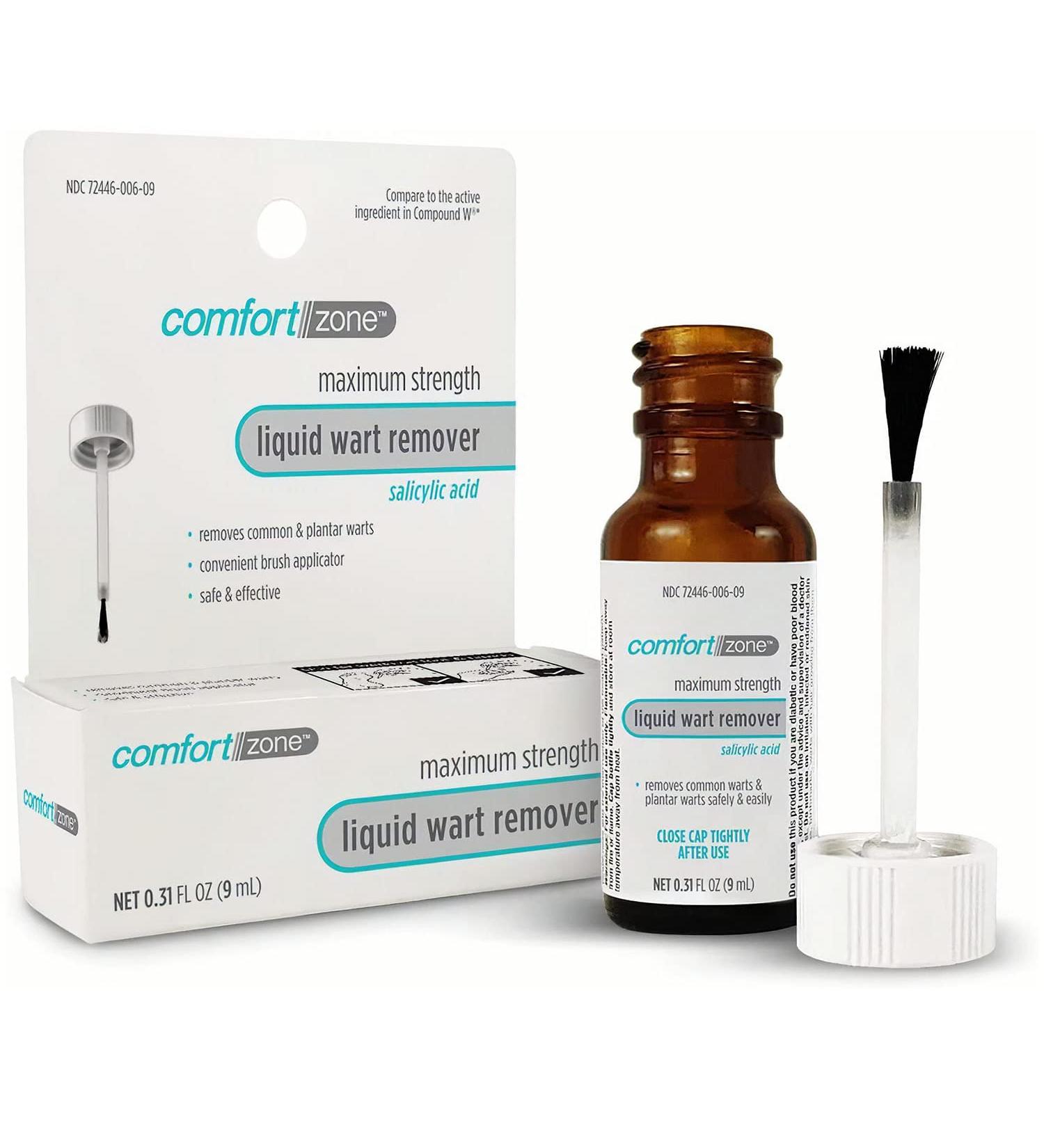 Comfort Zone Liquid Wart Remover 0.31 Fl Oz - Fast and Effective Solution - Buy Online on GoSupps.com