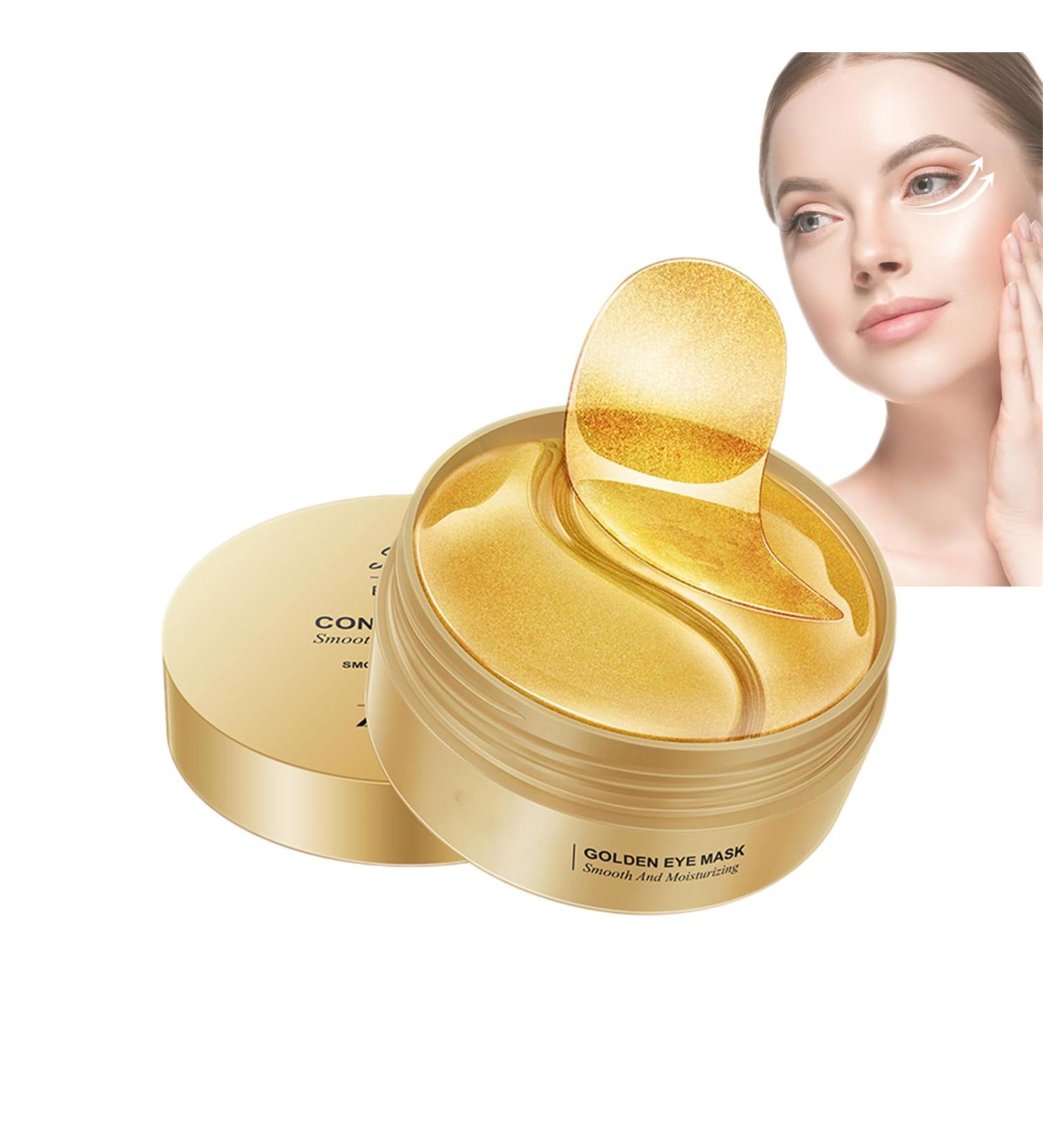 Mikabila (02)30 Pair 24k Gold Eye Masks for Puffy Eyes and Dark Circles Crystal Gold Powder Gel Collagen Eye Mask for Under Eye Wrinkles Under Eye Patches with Collagen Hyaluronic Acid - Buy Online on GoSupps.com