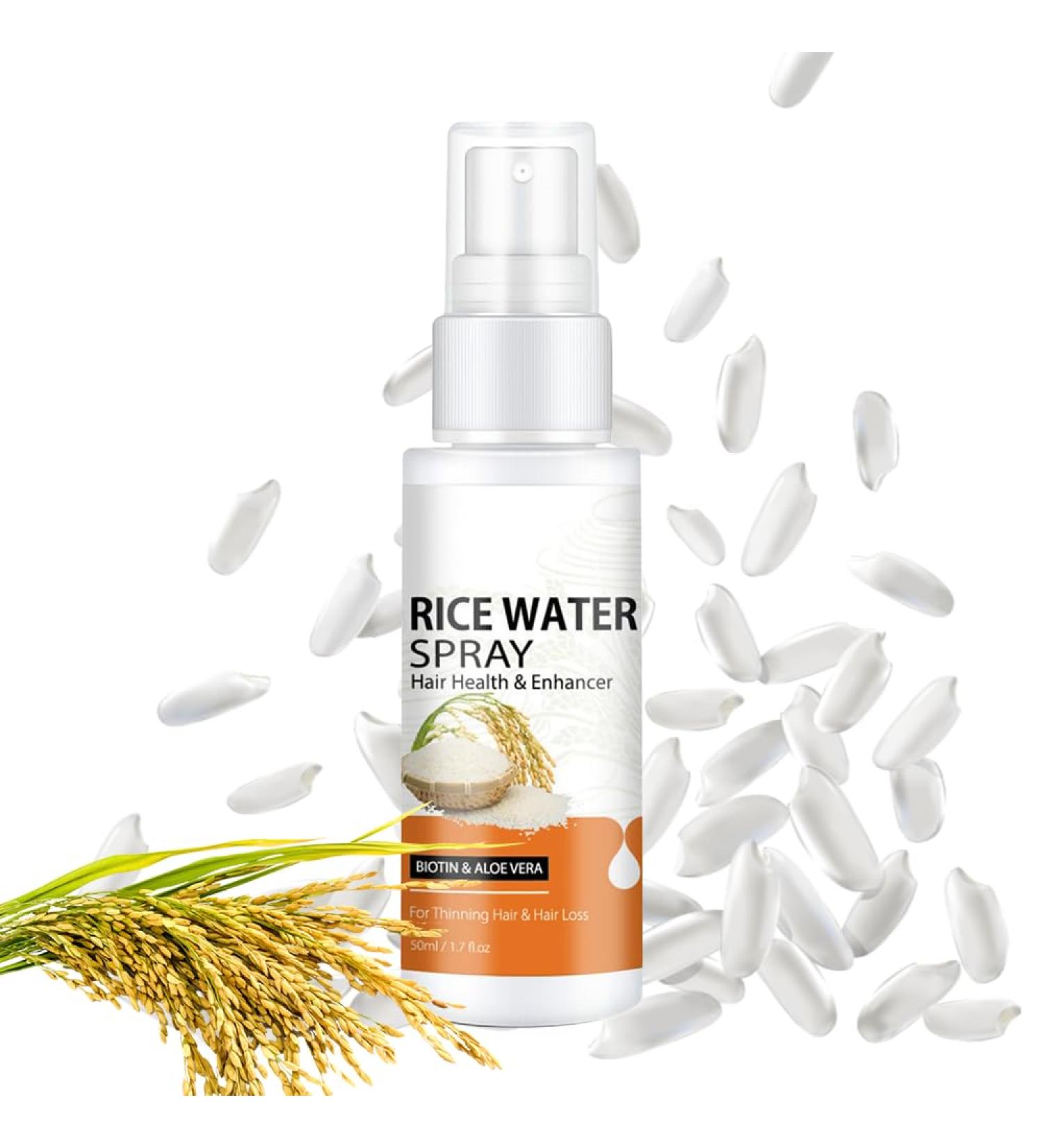 Rice Water Hair Growth Spray with Rosemary & Castor Oil - Stop Hair Loss & Promote Growth for Women & Men - Buy Online on GoSupps.com