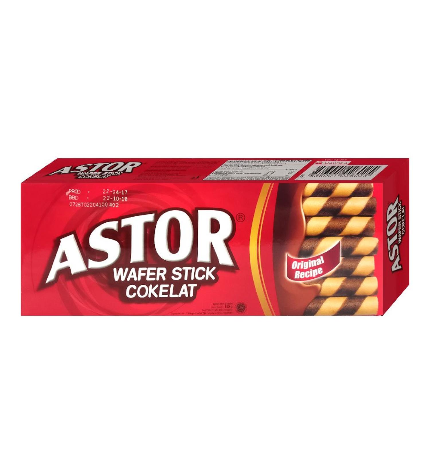 Astor Chocolate Wafer Stick 150g