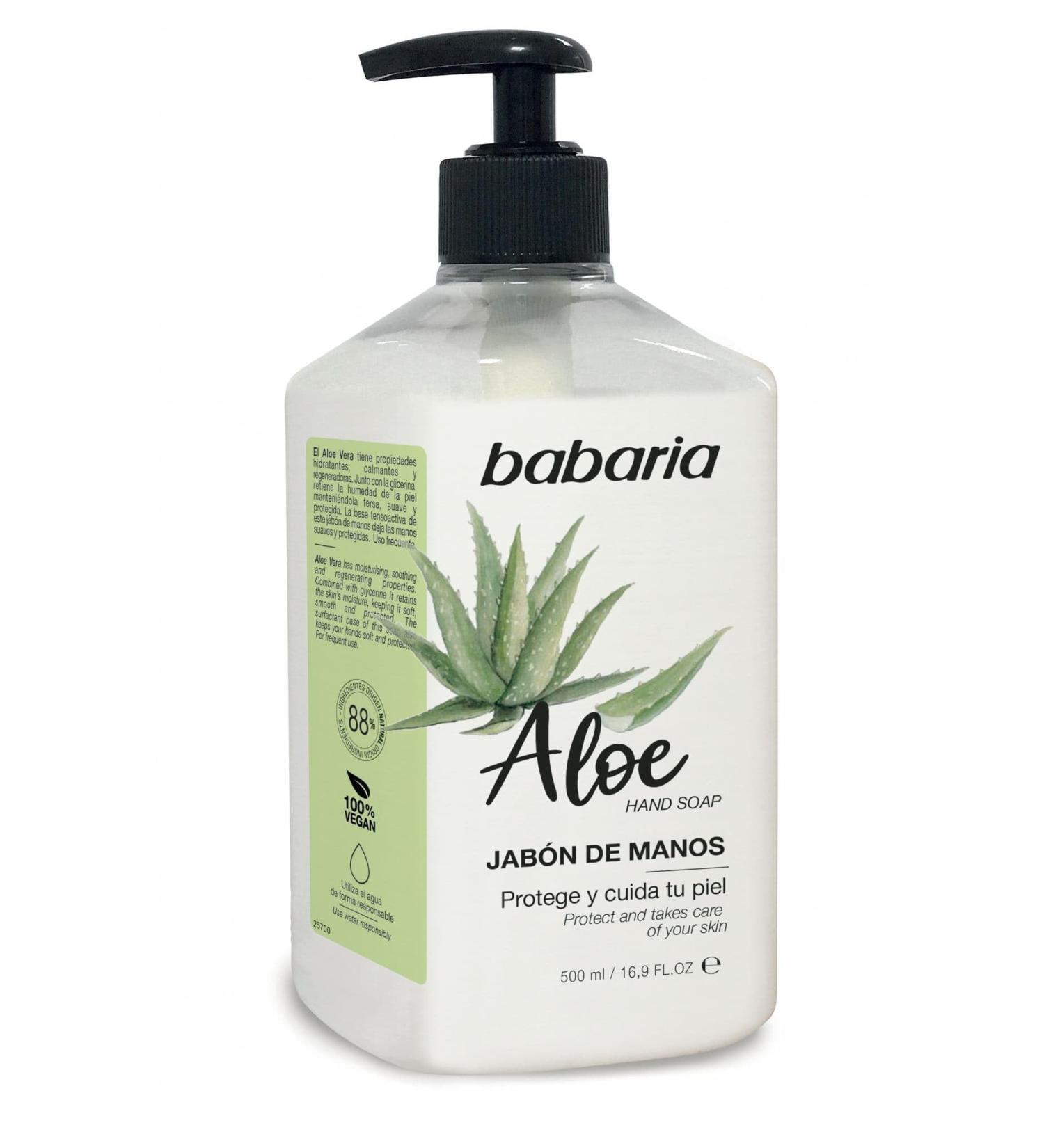 Babaria Liquid Hand Soap Aloe Vera 500ml - Buy Online on GoSupps.com