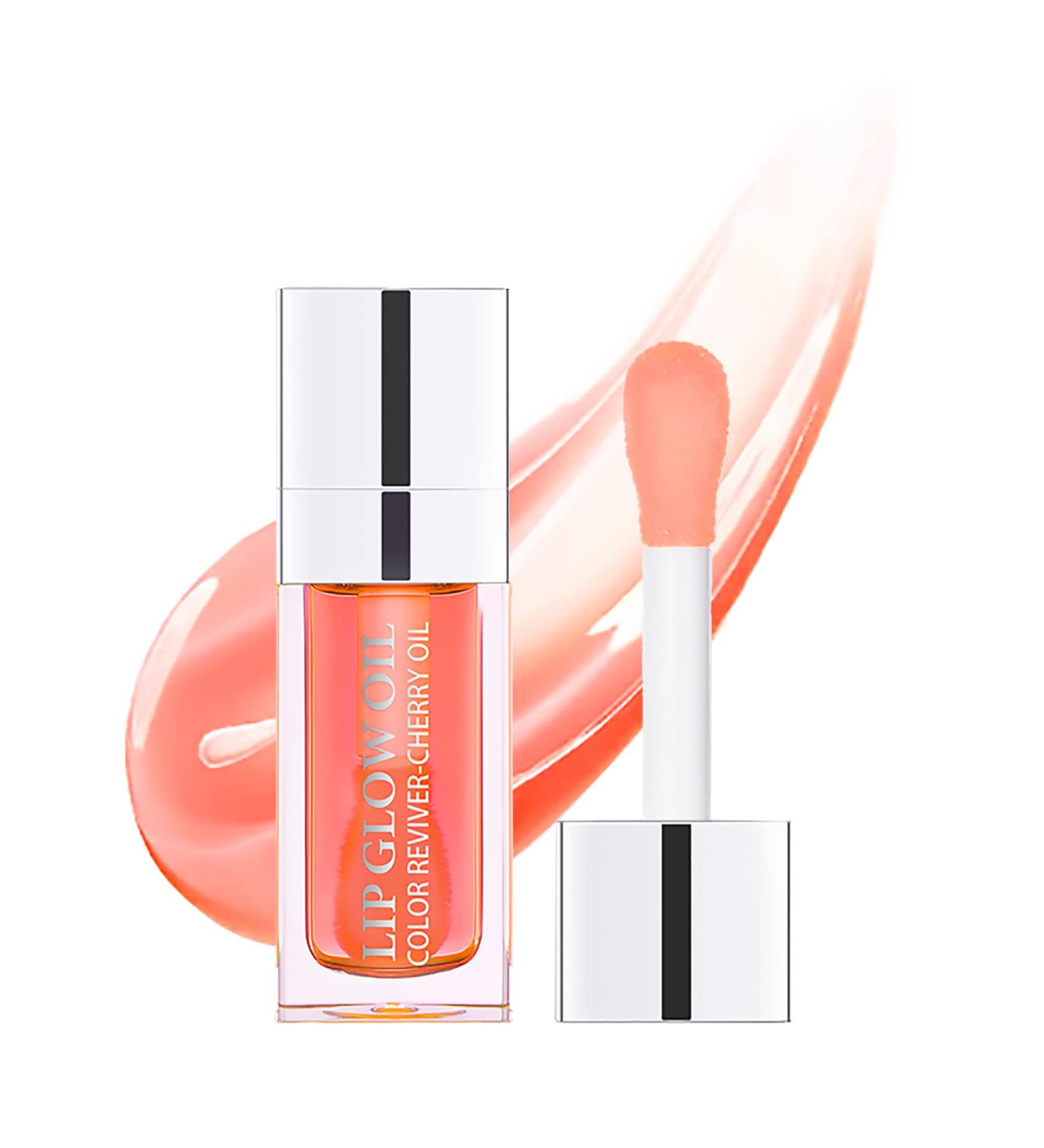 Hydrating Lip Glow Oil - Moisturizing & Plumping Gloss for Long Lasting, Non-Sticky, Transparent Lips - Pink (001) - Buy Online on GoSupps.com