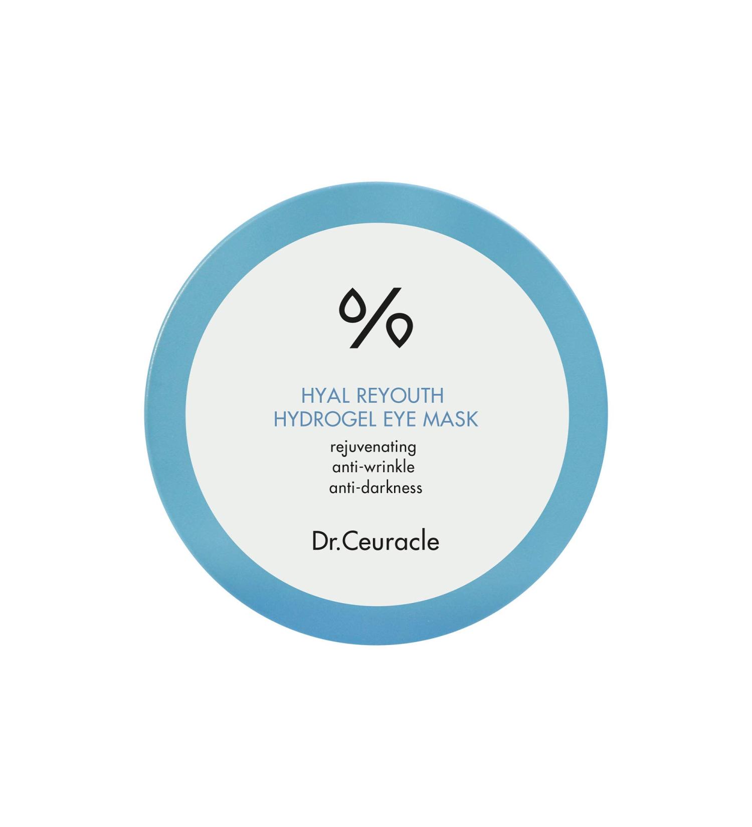 Dr. Ceuracle 60 Pads Hyal Reyouth Hydrogel Eye Mask 90g Brightening  Moisturizing Sleeping Mask with Hyaluronic Acid Firming Eye Gel Treatment Anti-AgingPatches for Dark Circles  Wrinkles  Fine Lines