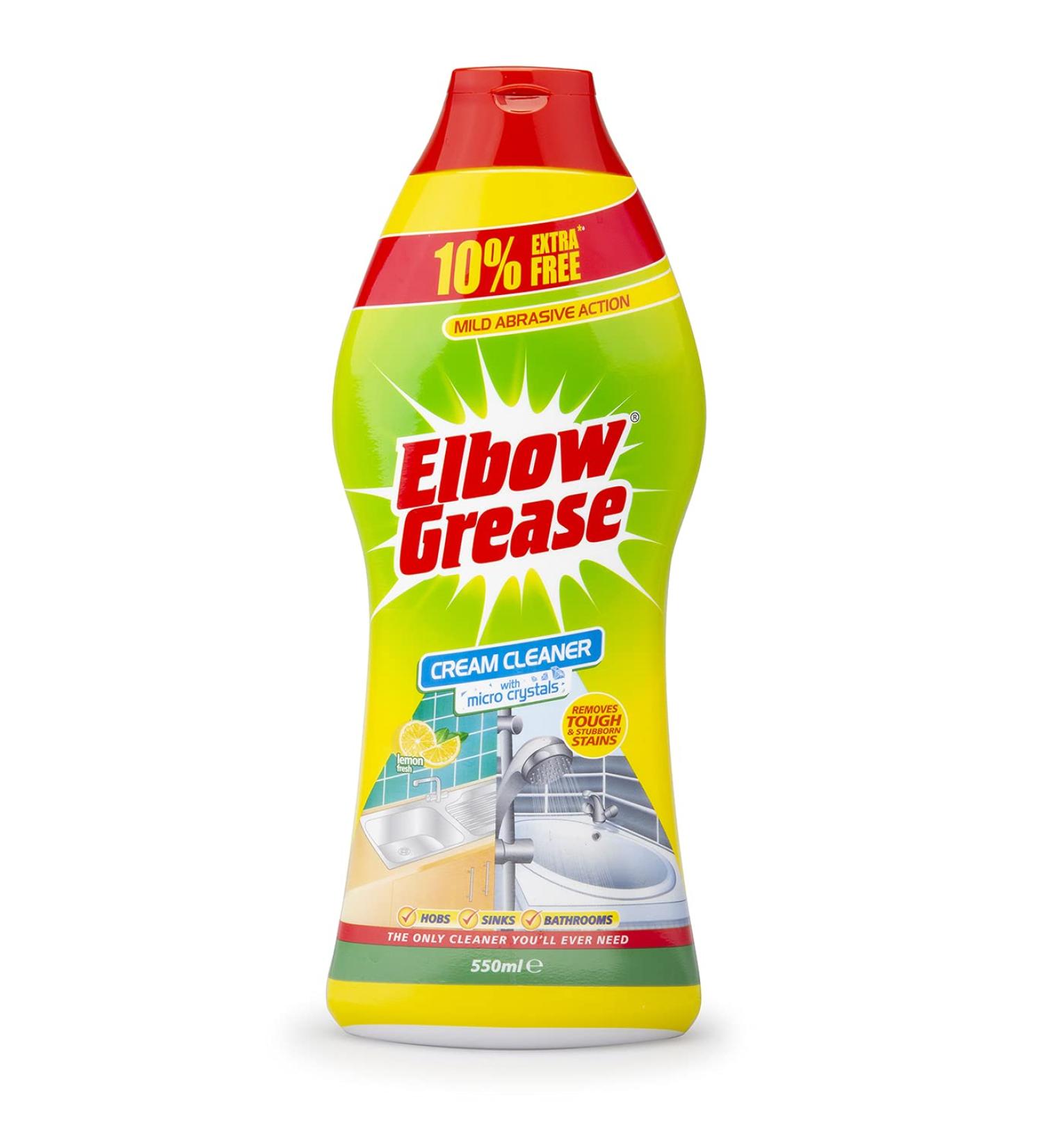 Elbow Grease Cream Cleaner With Micro Crystals For Kitchens And Bathrooms 540 G - Buy Online on GoSupps.com