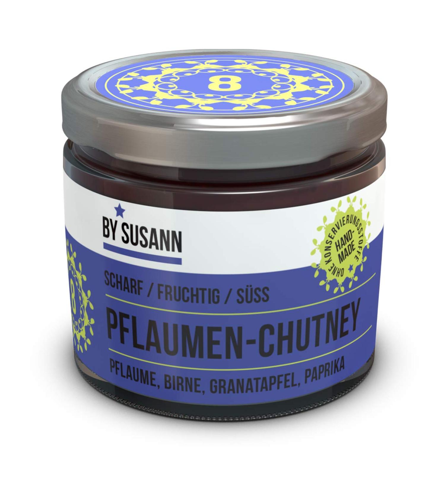 By Susann 08 Plum Chutney - 150g | Spicy Fruity & Sweet Natural Flavors for International Shipping - Buy Online on GoSupps.com