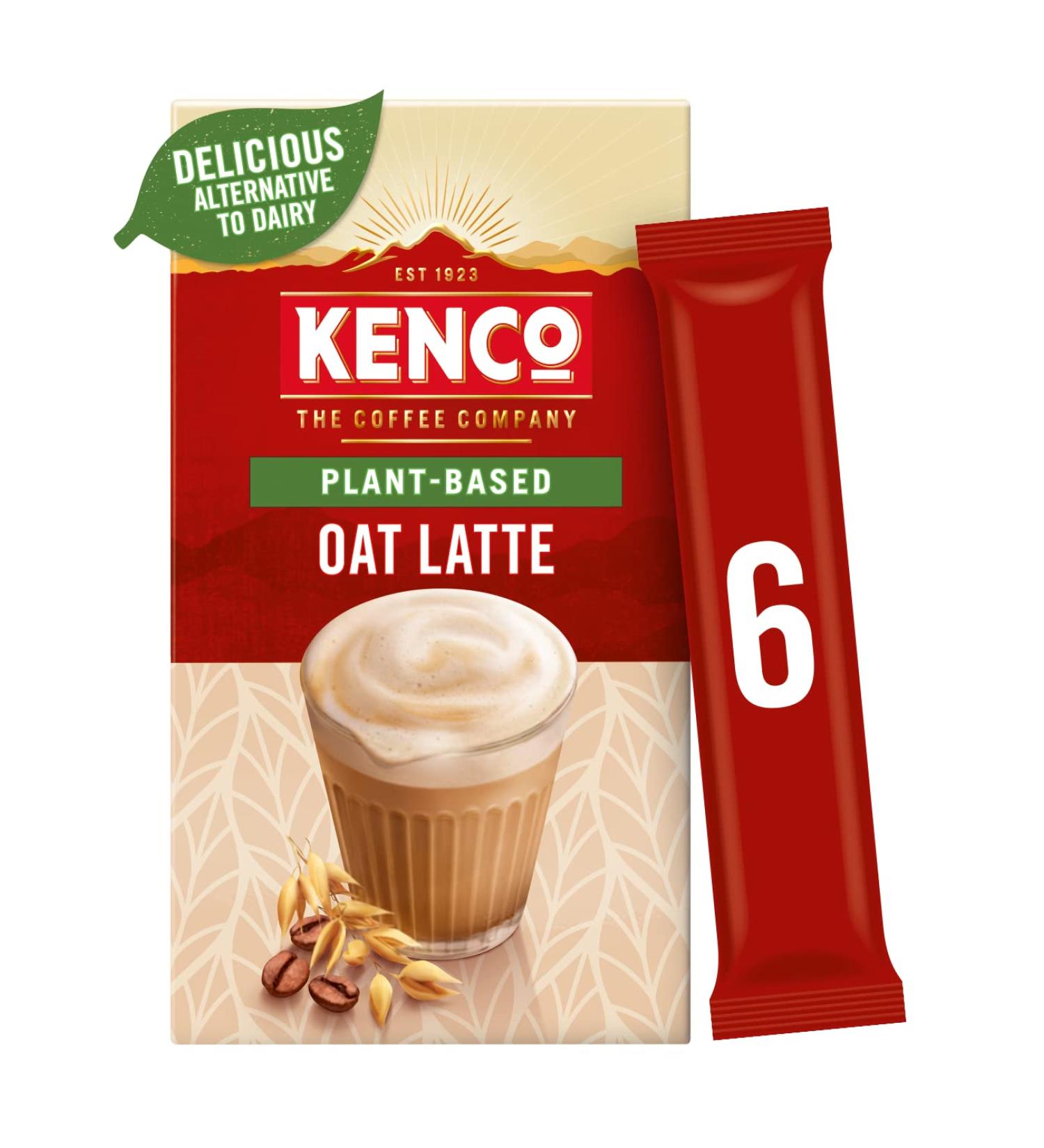 Kenco Plant Based Oat Latte Instant Coffee Sachets x6 (Pack of 5 Total 30 Sachets) - Buy Online on GoSupps.com