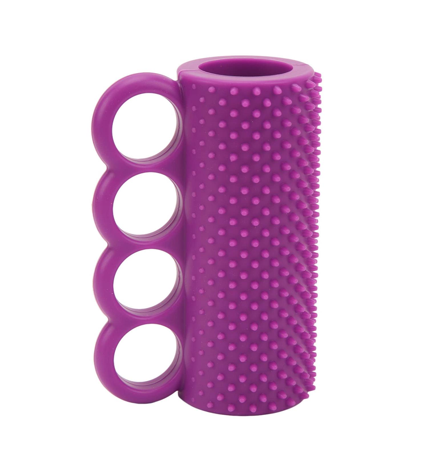Squeeze Finger Strengthening Equipment Silicone 4 Finger Squeeze Strengthener for Stroke Rehabilitation Training Purple - Buy Online on GoSupps.com
