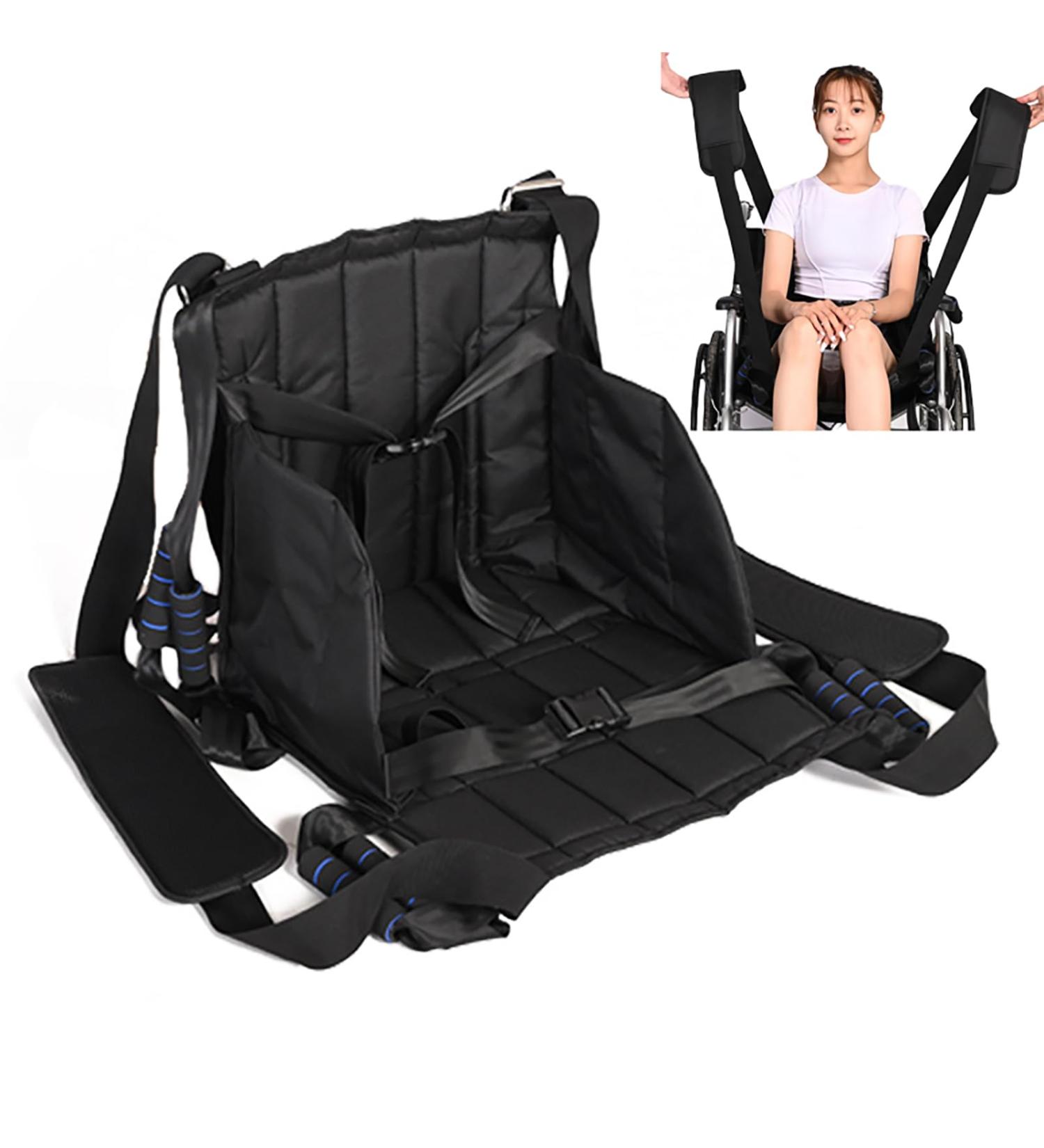Patient Lift Transferring Belt Patient Lift Stair Slide Sling with 8 Handles and Safety Straps 220 Lb Max Load and Durable Skin Friendly Fabric for Transferring Seniors Handicapped - Buy Online on GoSupps.com