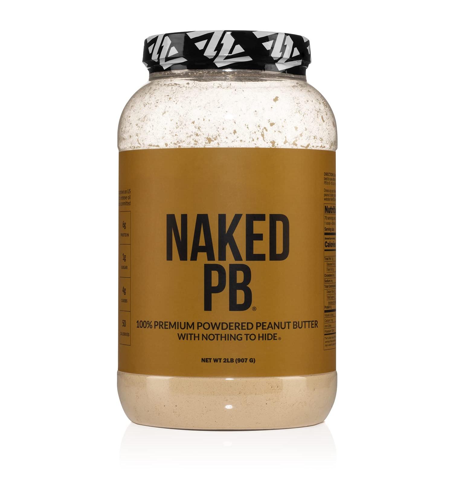 100% Premium Powdered Peanut Butter - 2lbs Bulk, Vegan, No Additives | Naked PB - Buy Online on GoSupps.com