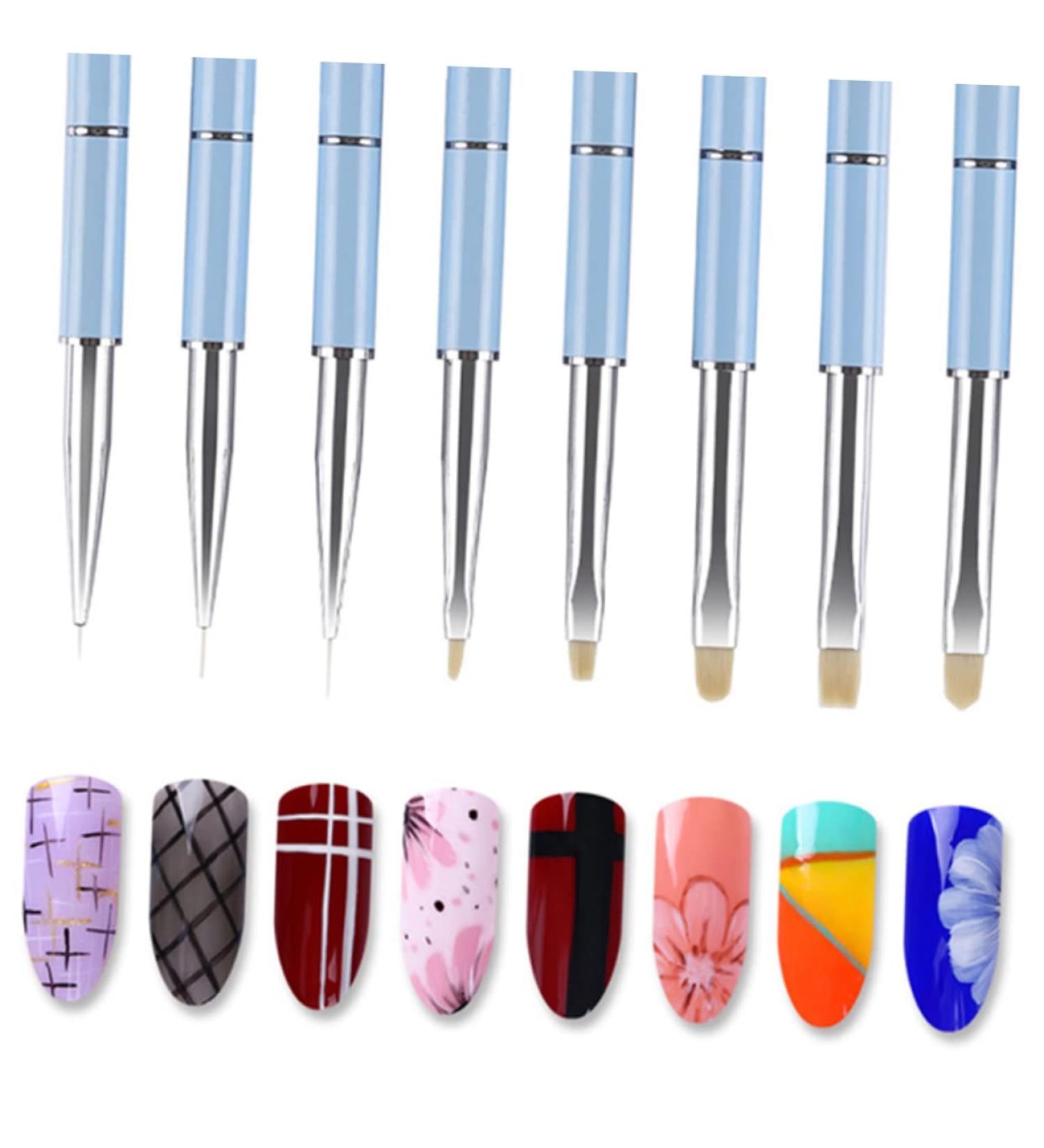 FRCOLOR Nail Art Pen Tool Nail Art Brush Nail Art Liner Flowers Drawing Nail Pen Brush Size 1 As Shown - Buy Online on GoSupps.com