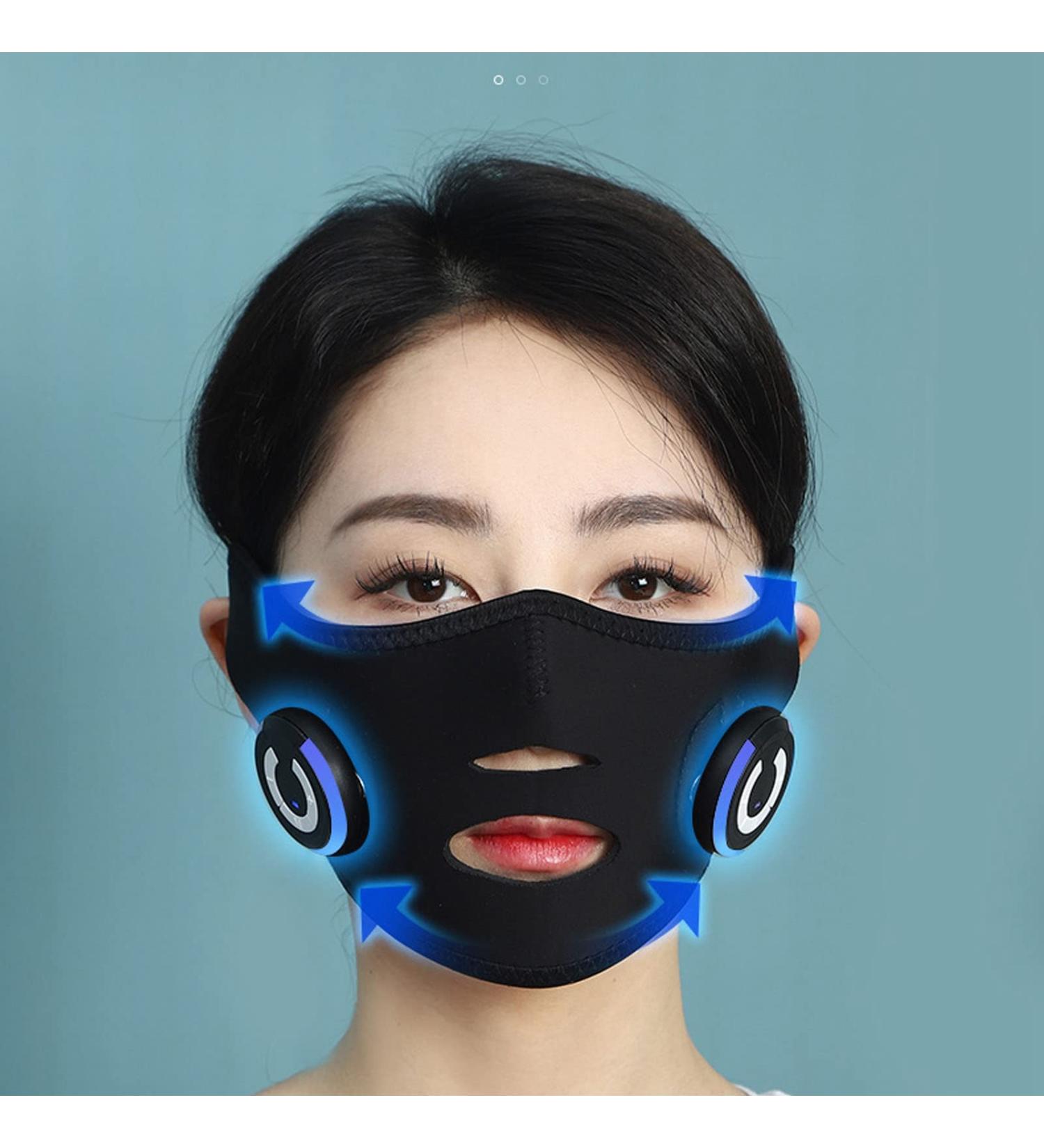 V Face Massage Belt Electric Face Lift Mask Face Slimming Belt Black USB Charge EMS 2 Modes 10 Gears Face Skin Tightening Device Electric Double Chin Reducer Anti Aging V Line Up Lift Belt - Buy Online on GoSupps.com