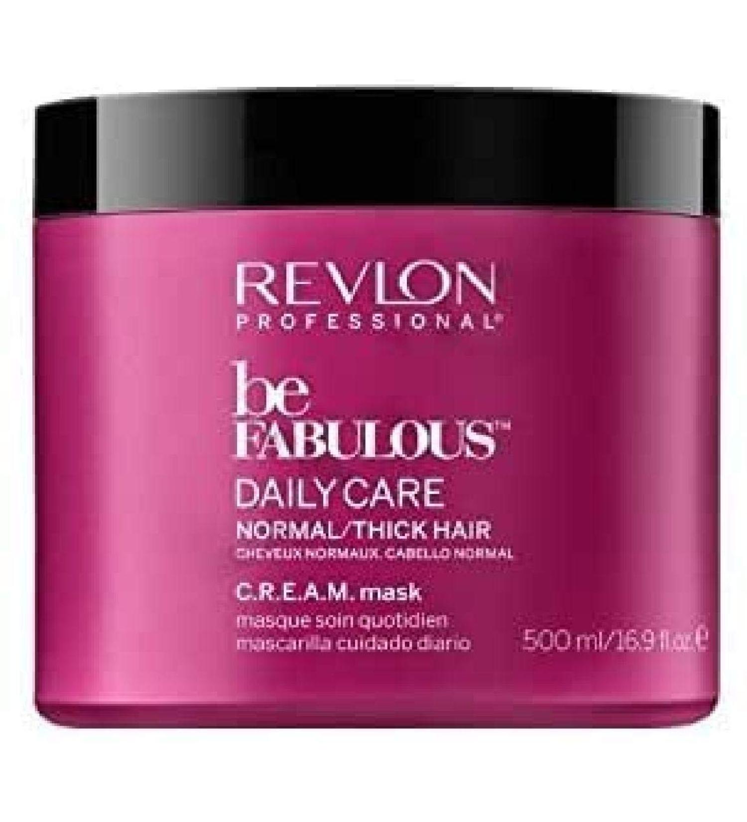 REVLON PROFESSIONAL Be Fabulous Daily Care Normal/Thick Hair CREAM Mask 500 ml (1 pack)