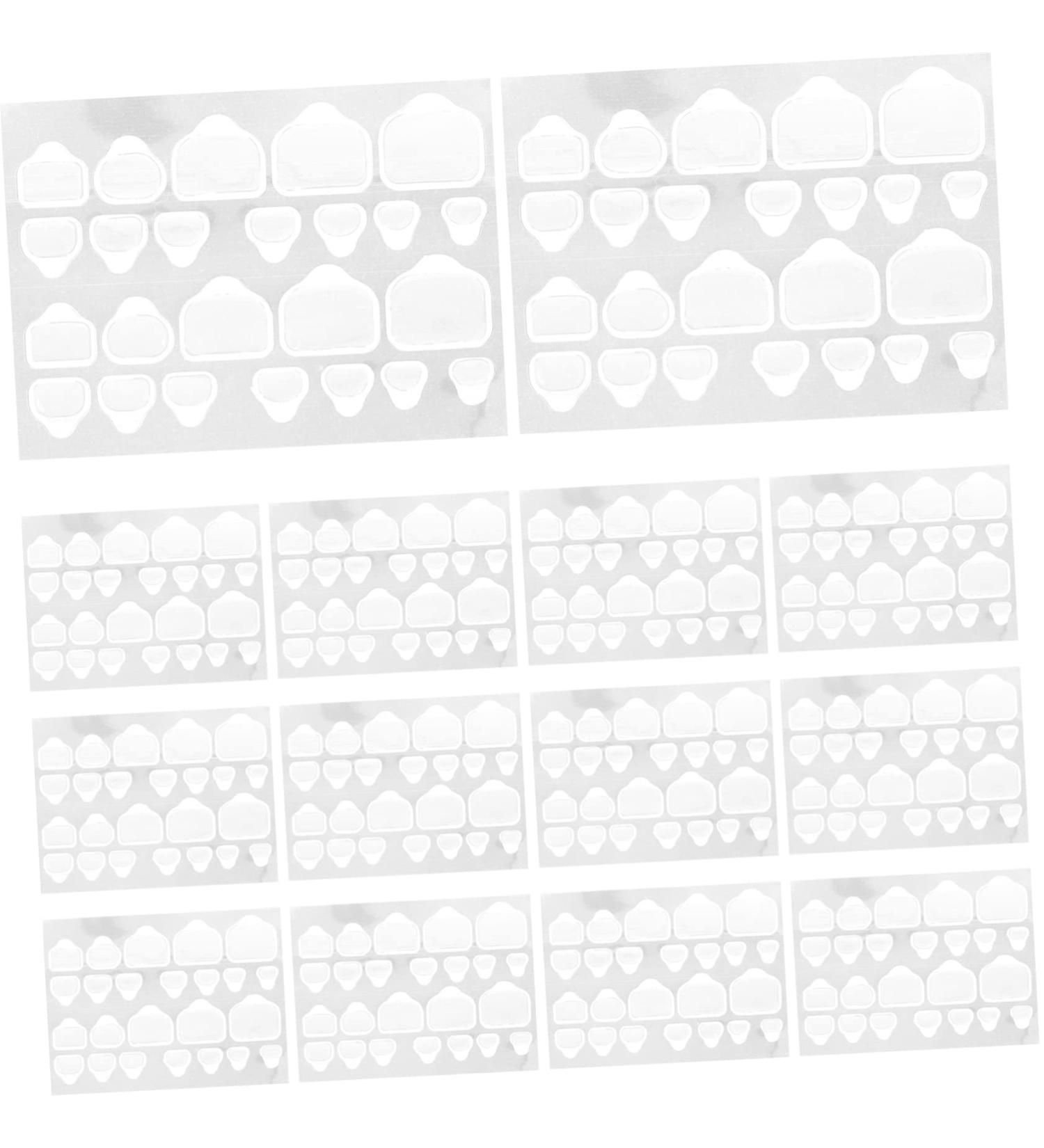 20 Sheets Nail Adhesive Nail Tips False Toenails for Big Toe Paper Tape for Nails Waterproof Labels Press on Nails Long Nail Glue Gummed Paper Rubber Nails Stickers - Buy Online on GoSupps.com