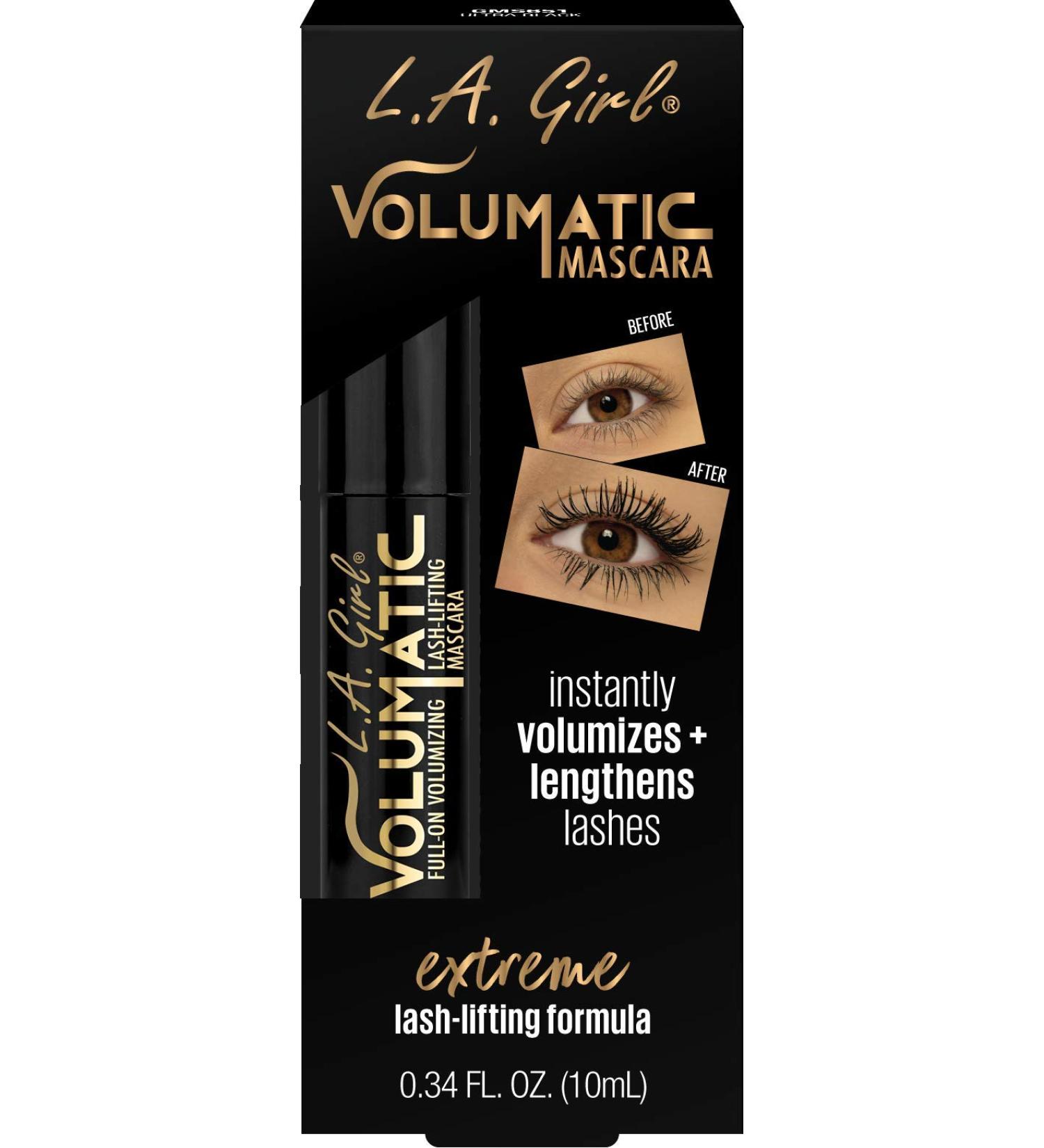 L.A. Girl Volumatic Mascara Ultra Black - Intense Volume 0.34 fl oz (10 ml) - Buy Online on GoSupps.com