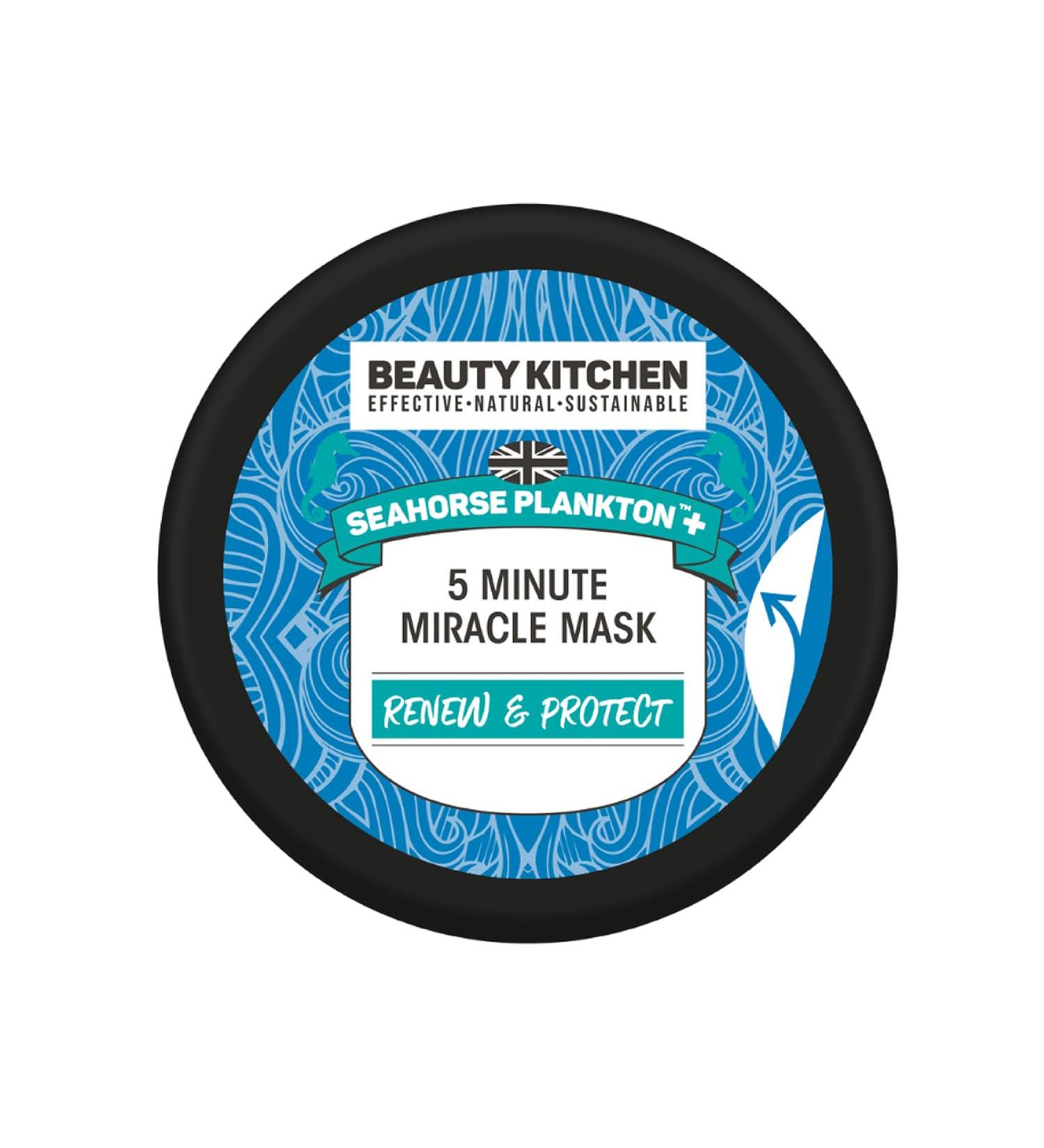 Beauty Kitchen - Seahorse Plankton + 5 Minute Miracle Mask 17ml - Hydrating Facial Mask - Removes Impurities Removes Redness & Promotes Collagen - Vegan/Cruelty Free - Buy Online on GoSupps.com