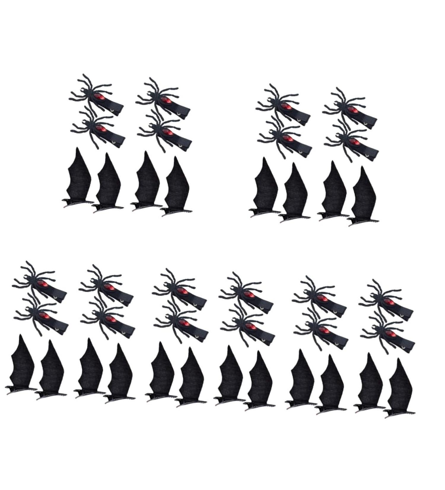 minkissy 20 Pairs Halloween Hair Clips Halloween Hairpins Bat Wings Hair Barrettes Halloween Hairpiece Hair Barrettes for Women Spider Headdress Prom Hair Devil Rhinestone Girl Accessories - Buy Online on GoSupps.com