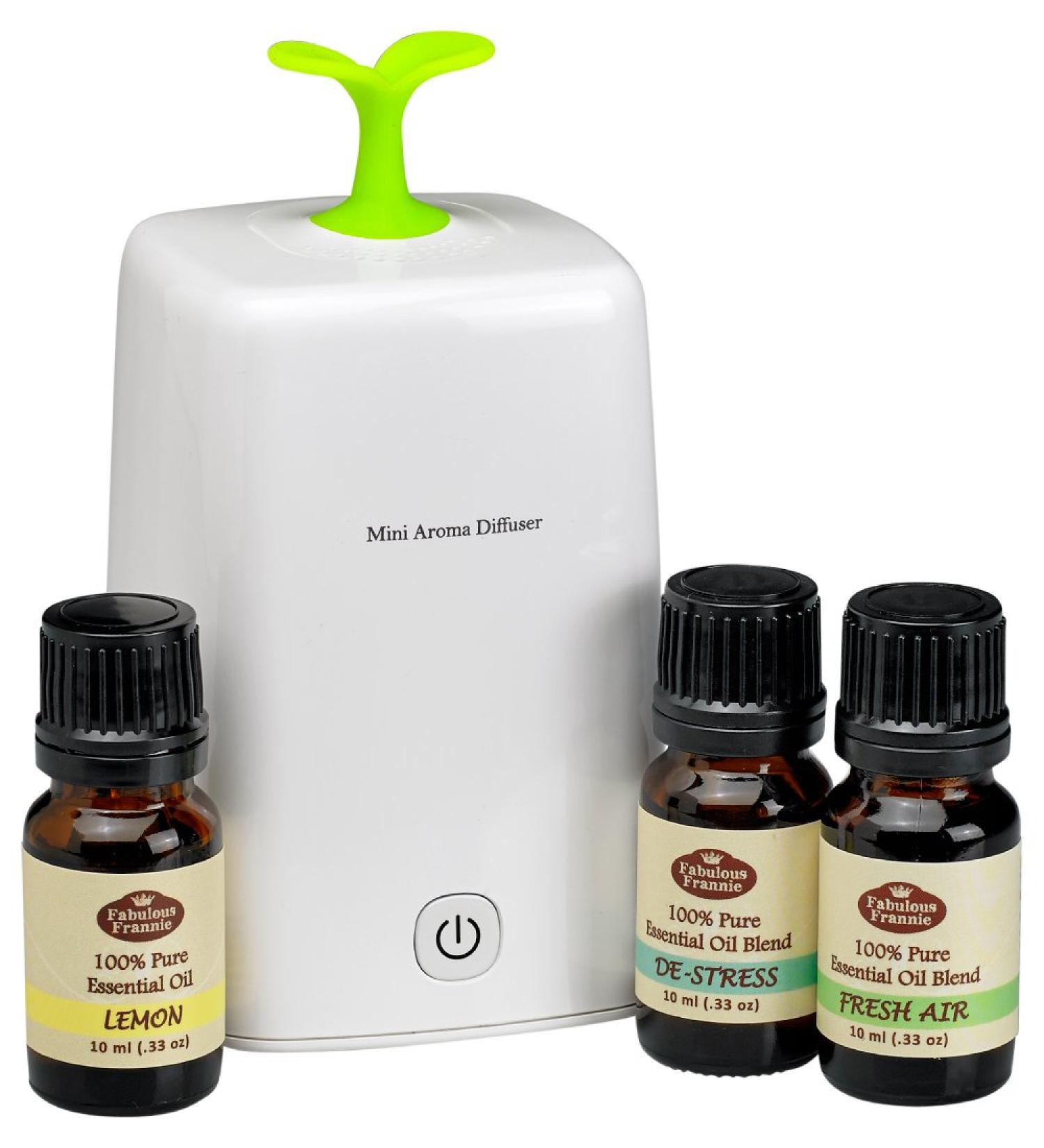 Fabulous Frannie Nebulizing Aromatherapy Diffuser Set | Pure Essential Oils for De-stress & Fresh Air - International Shipping Available - Buy Online on GoSupps.com