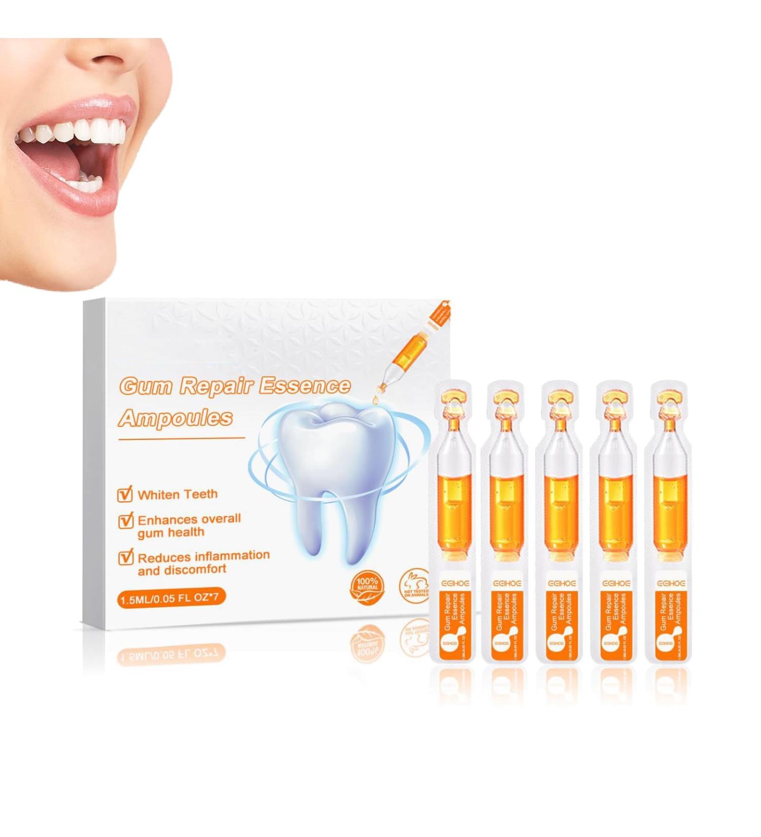 Fivfivgo Tooth Whitening & Gum Repair Ampoule Serum - 1 Piece for Enhanced Oral Care - Buy Online on GoSupps.com