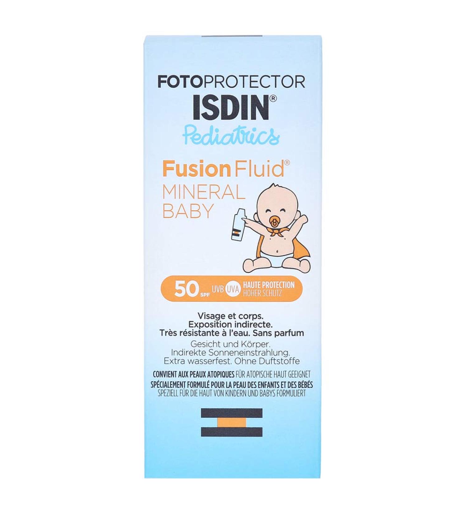 ISDIN Photoprotector Pediatric Fusion Fluid Baby SPF 50 - 50ml | Best Sunscreen for Infants International Shipping Available - Buy Online on GoSupps.com