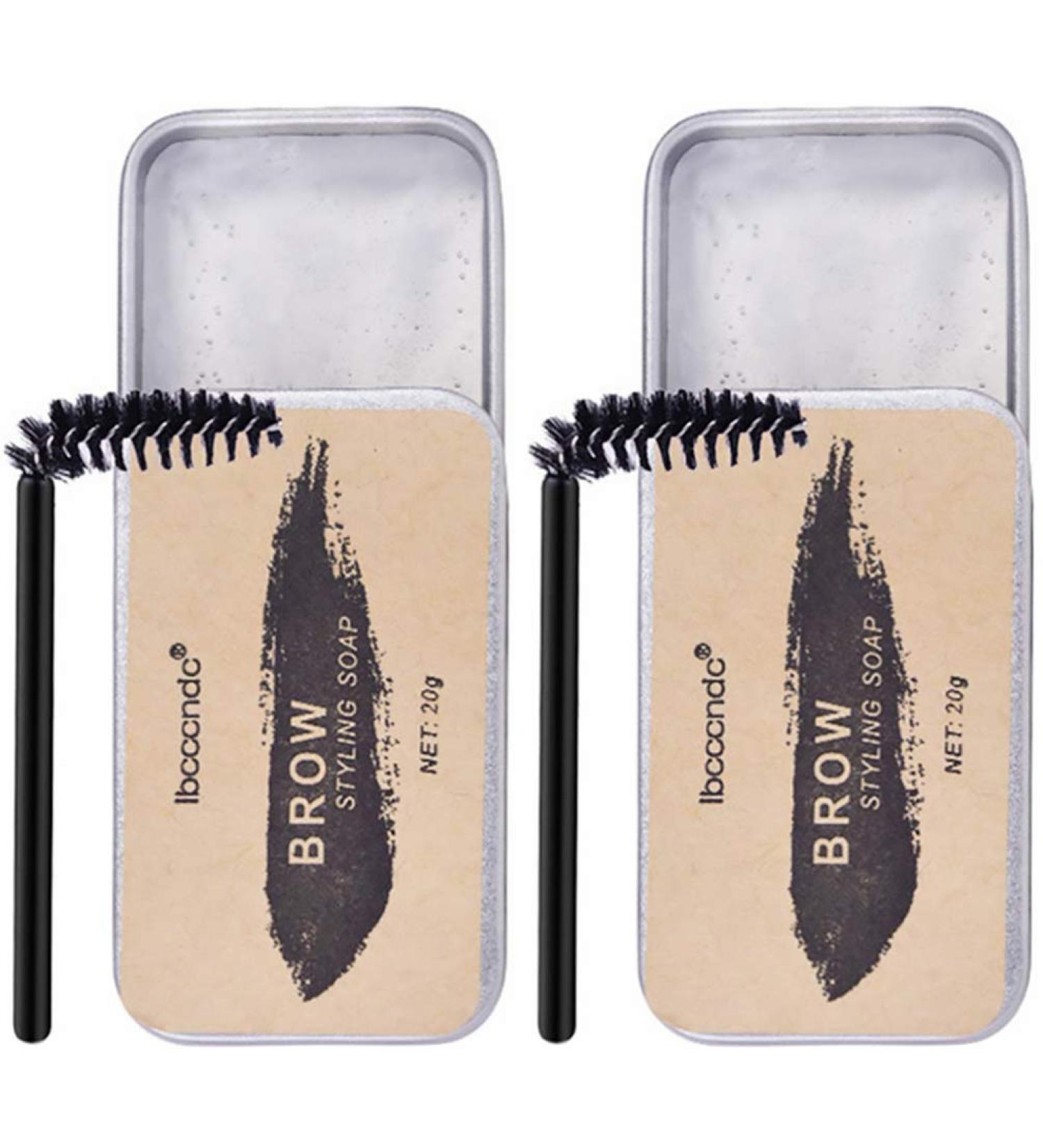 Lurrose 2PC Eyebrow Soap Kit - Waterproof Brow Styling Gel & Pomade with Brush | Long-lasting Eyebrow Makeup for Perfect Brows - Buy Online on GoSupps.com