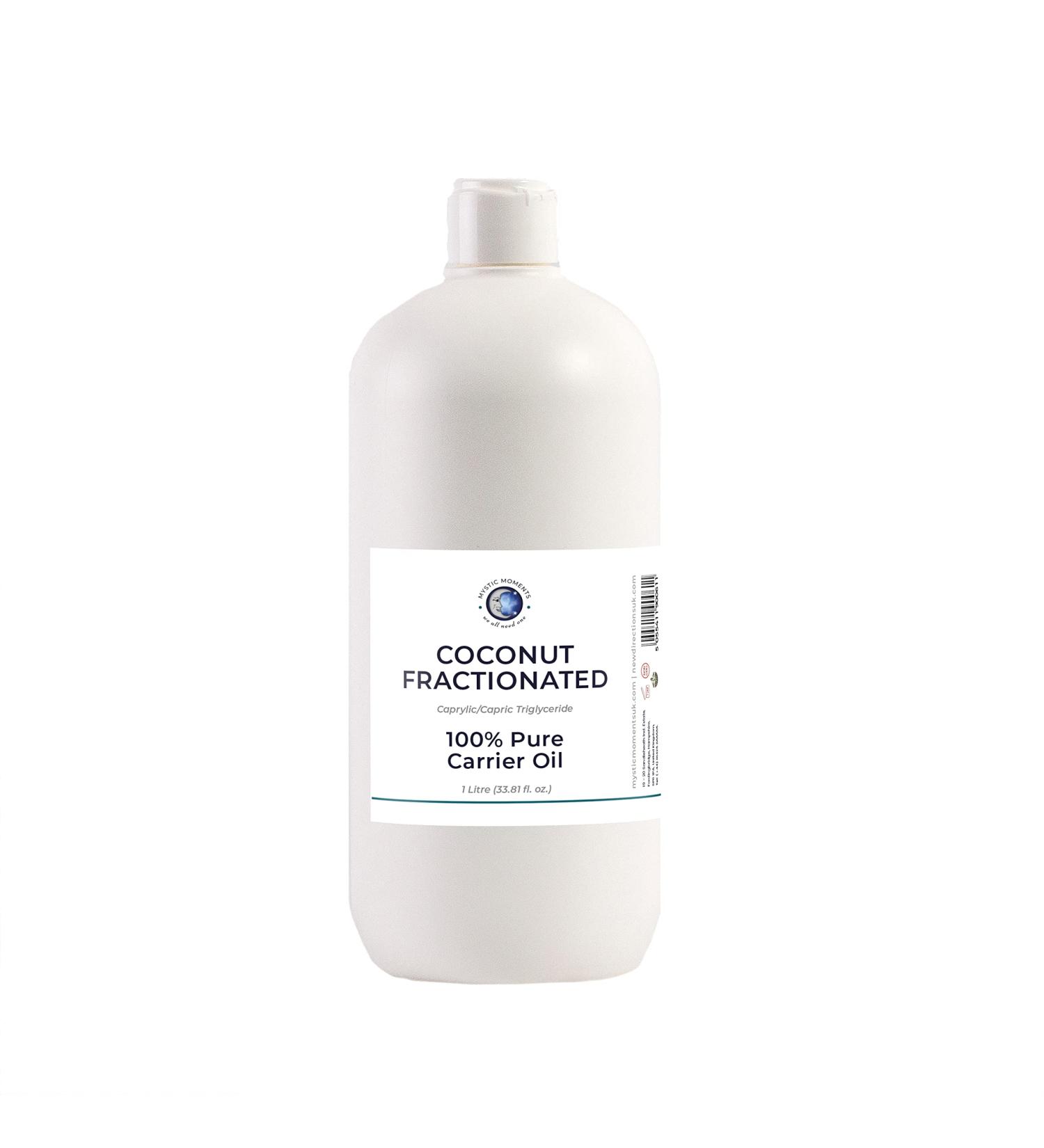 Buy Mystic Moments 100% Pure Fractionated Coconut Oil - 1 Liter Carrier Oil for Skin & Hair - International Shipping Available - Buy Online on GoSupps.com