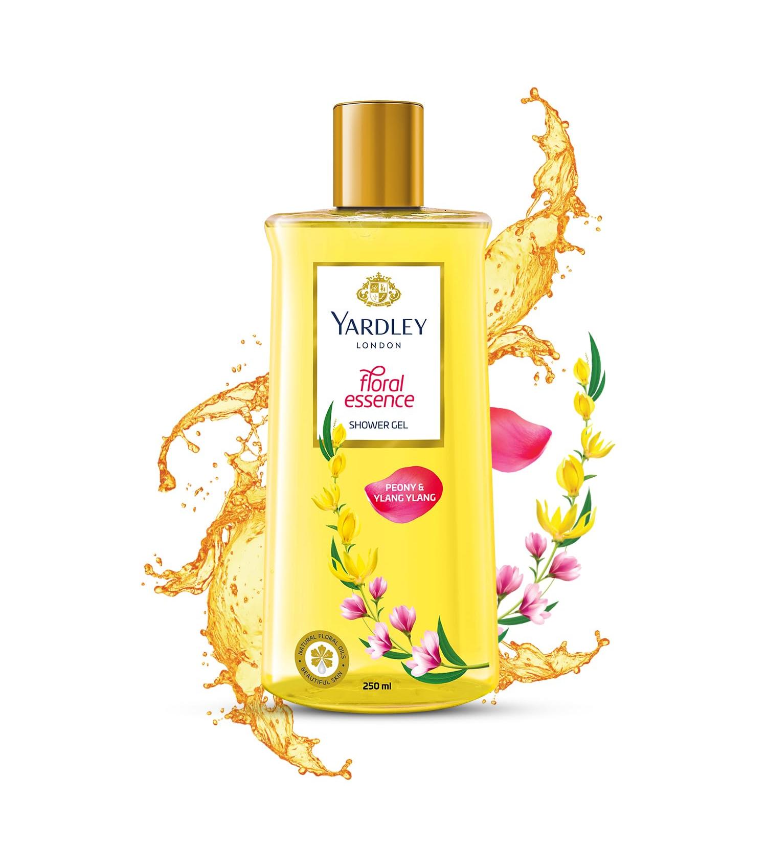 Yardley London Floral Essence Shower Gel - Peony & Ylang Ylang 250ml | International Shipping Available - Buy Online on GoSupps.com