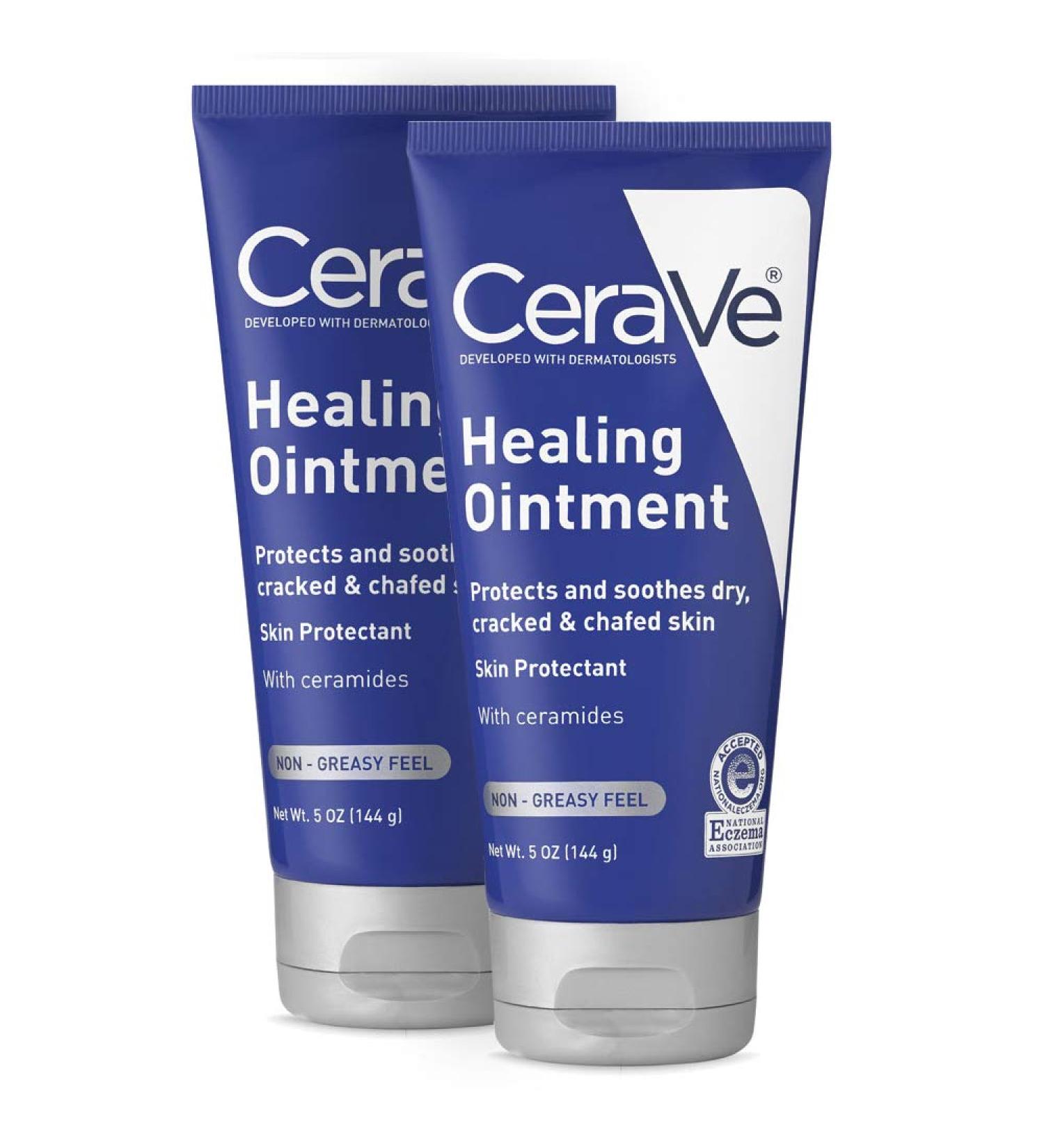 CeraVe Healing Ointment 2-Pack - 5 oz Each | Cracked Skin Repair & Protectant - Buy Online on GoSupps.com