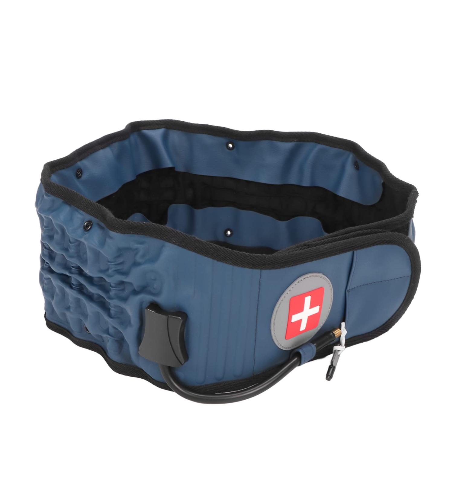 Inflatable Decompression Belt for Back Pain Relief | Professional Lumbar Support - Blue - Buy Online on GoSupps.com
