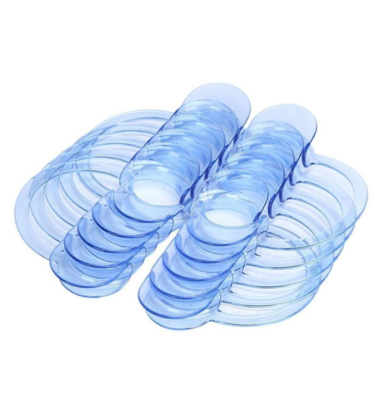 Cheek Holder Dental Mouth Opener - C-Shape Tooth Whitening Tool for Family Fun - Size S 10 Pieces - Blue - Buy Online on GoSupps.com