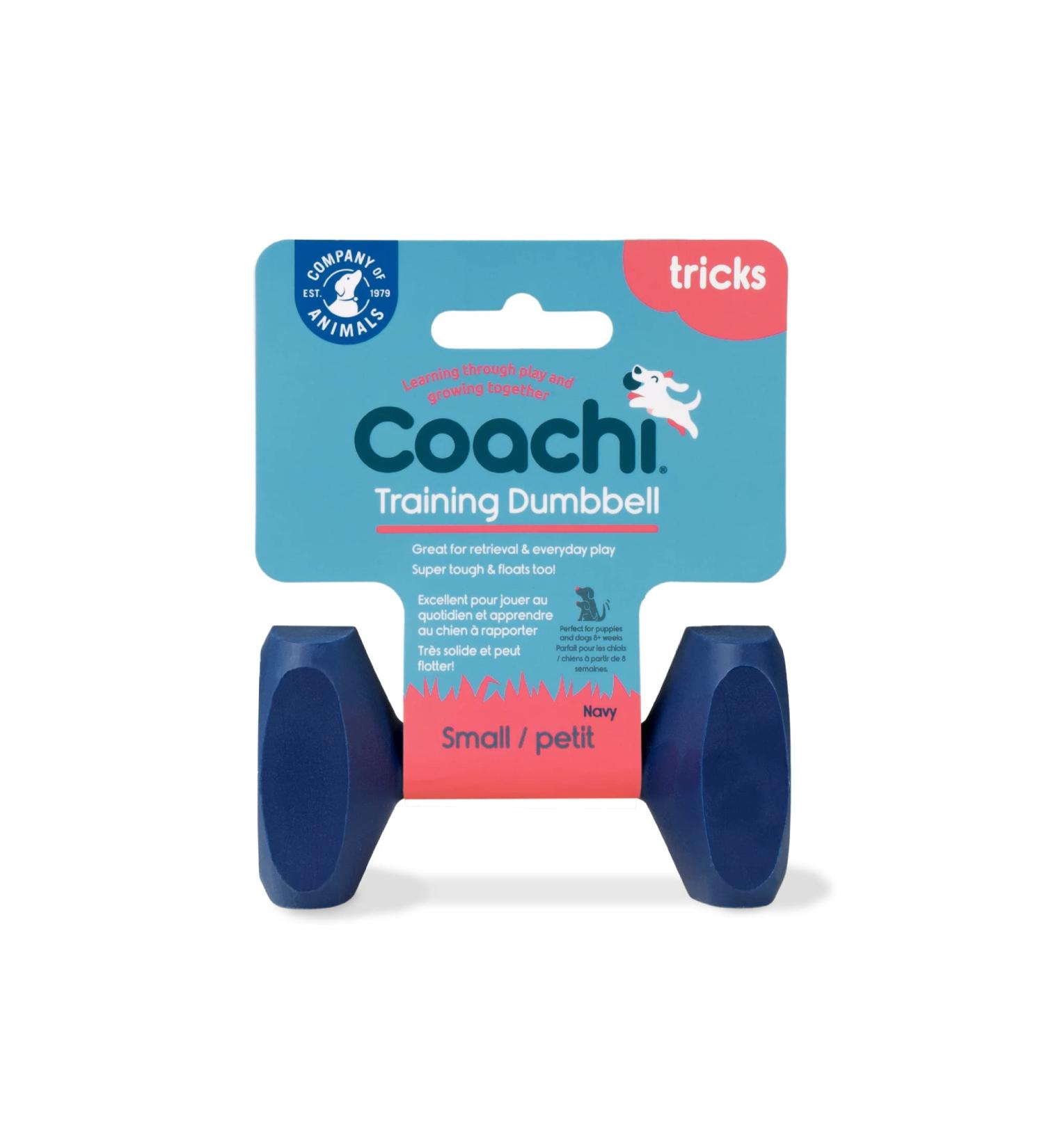 Coachi Training Dumbbell Floats for Small Dogs and Puppies - Navy | Strong Retrieval Toy for Gundog Training | Super Tough Dog Accessory - Buy Online on GoSupps.com