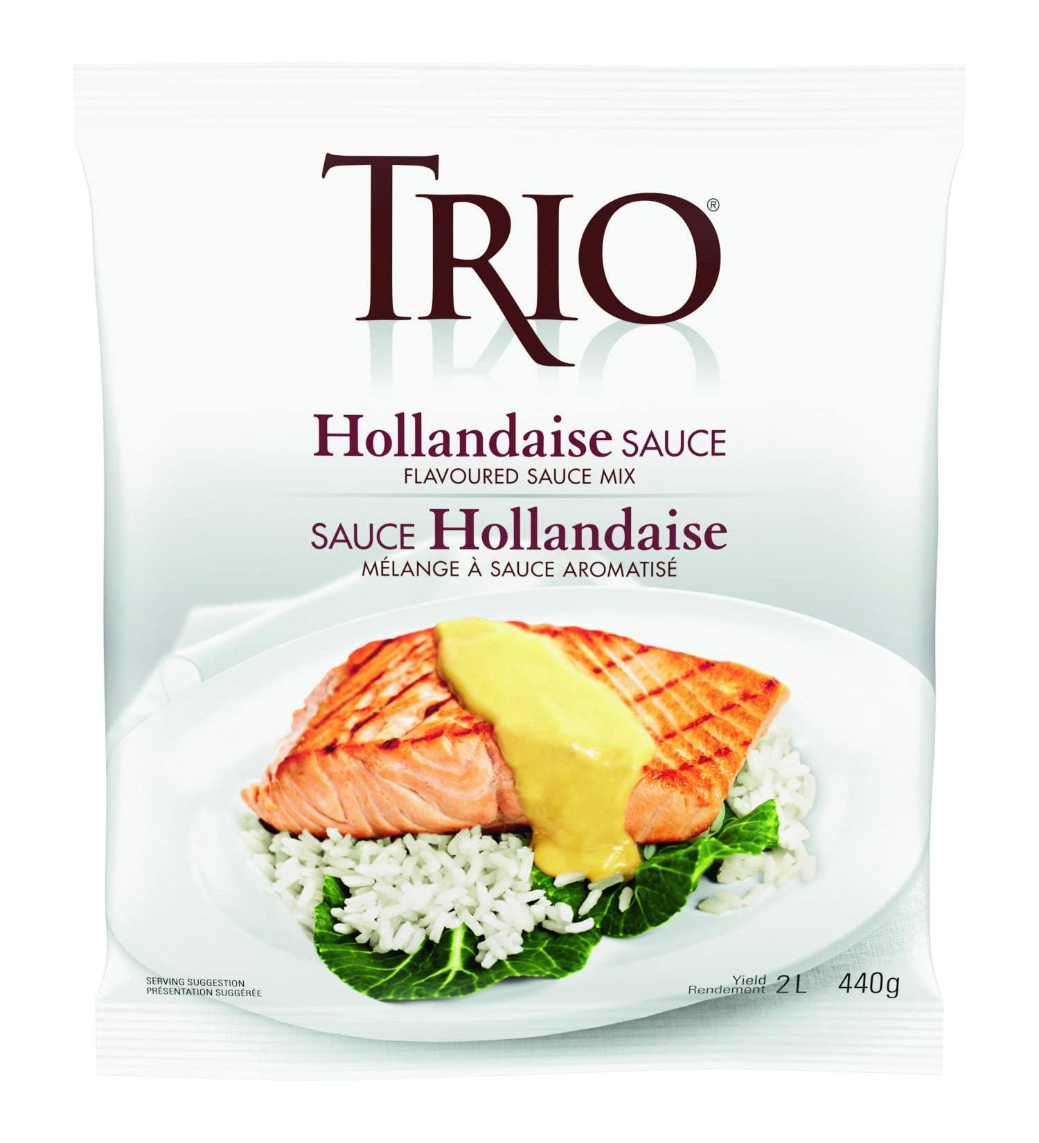 TRIO Hollandaise Sauce Easy 3 Step Preparation Instant Sauce Mix 440g - Buy Online on GoSupps.com