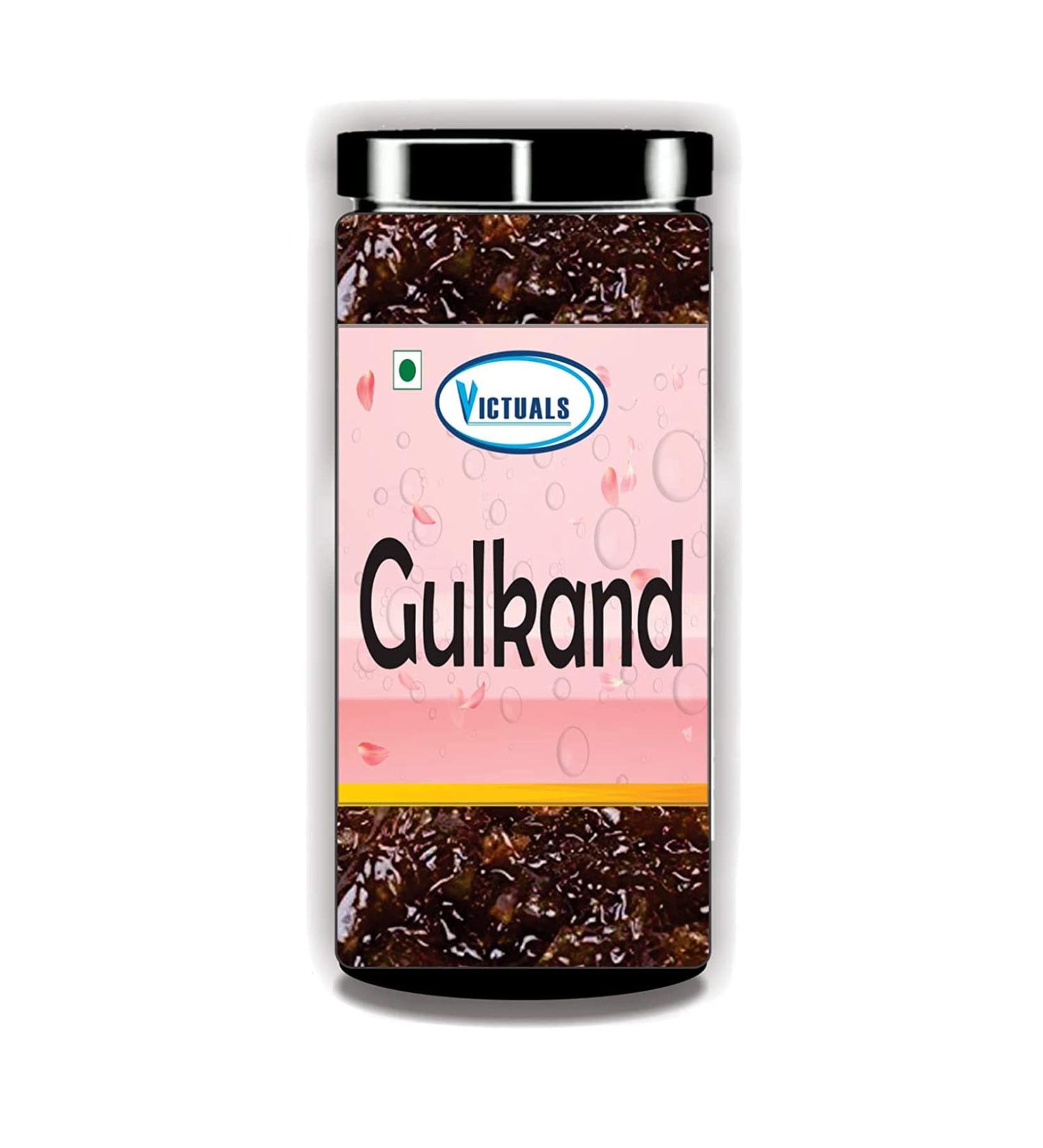 Victuals Natural Gulkand 500g | Rose Petal Jam 500g Jar Pack | Gulkand_Packing May Vary
