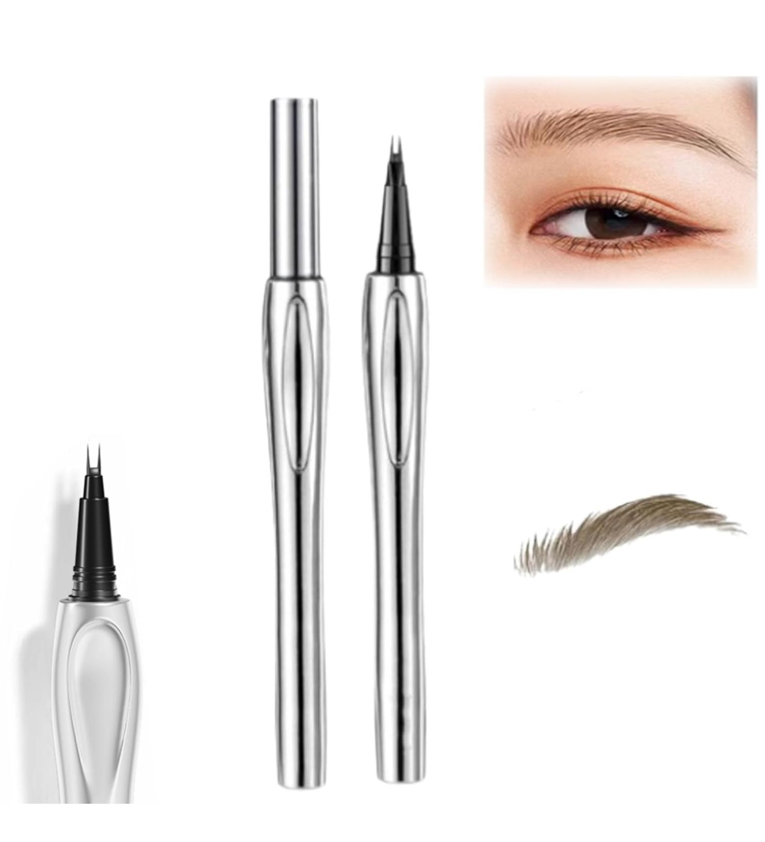 Cooklesa Eyebrow Cooklesa Upgraded Natural Waterproof Eyebrow Pen with Microfine Tip Two-Pronged Eyebrow Pencil Long-Lasting Natural Brow 3D Waterproof Microblading Eyebrow Pen (#02 Brown) - Buy Online on GoSupps.com