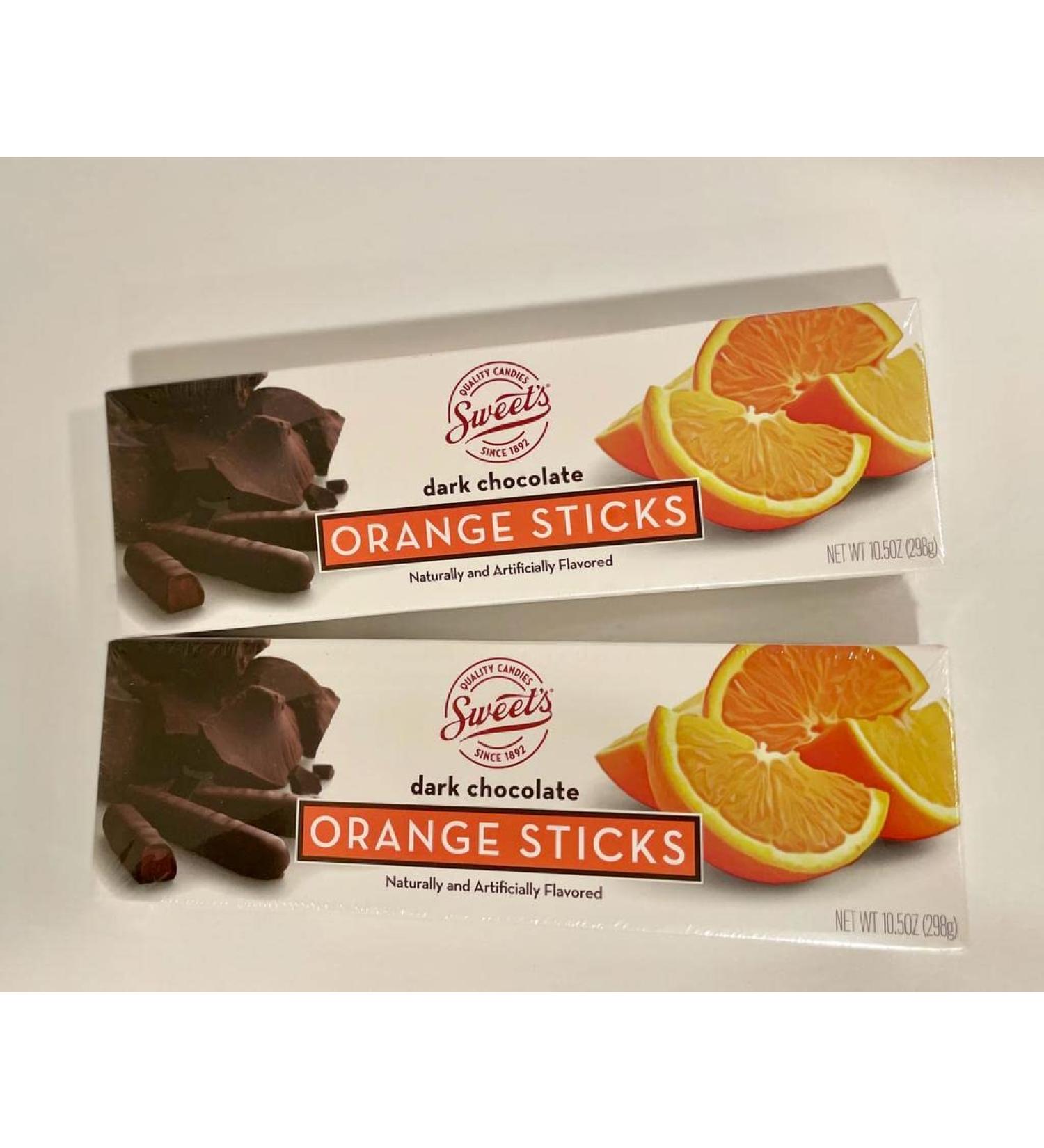 Sweet's dark chocolate orange sticks 10.5 ounce (pack of 2)
