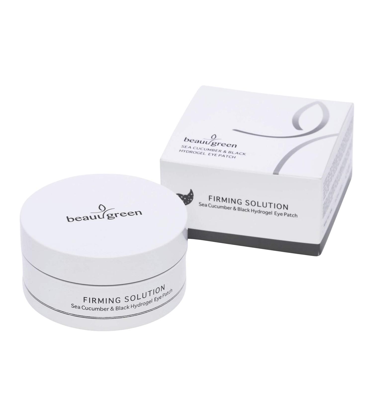 Beauugreen Firming Solution Sea Cucumber & Black Hydrogel Eye Mask - 30 Pairs | Skin Firmness, Dark Circle, Anti-Aging & Anti-Wrinkle - Buy Online on GoSupps.com