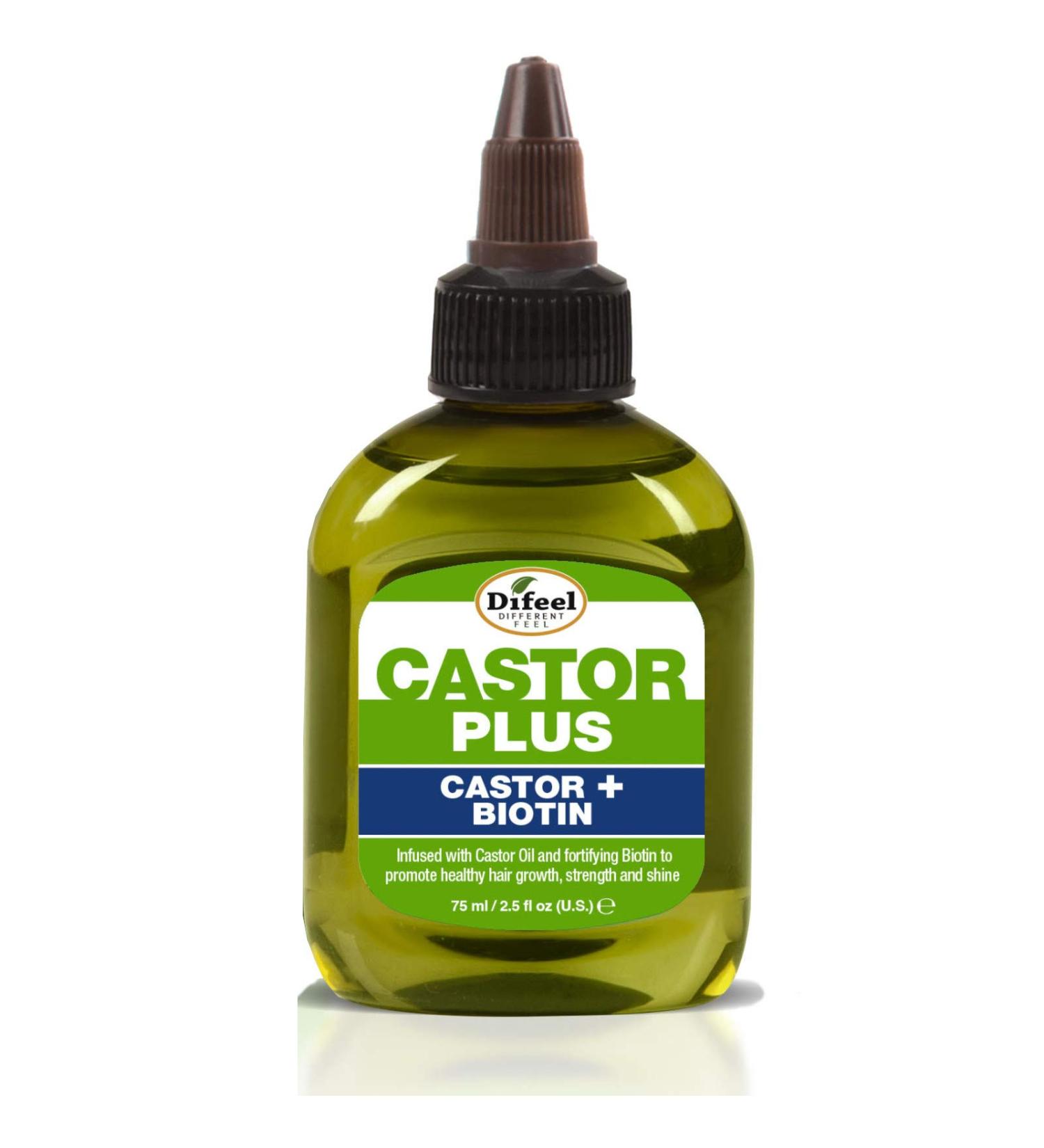 Difeel Premium Castor Plus Biotin Hair Oil 2.5 oz - Mega-Growth Formula - Buy Online on GoSupps.com