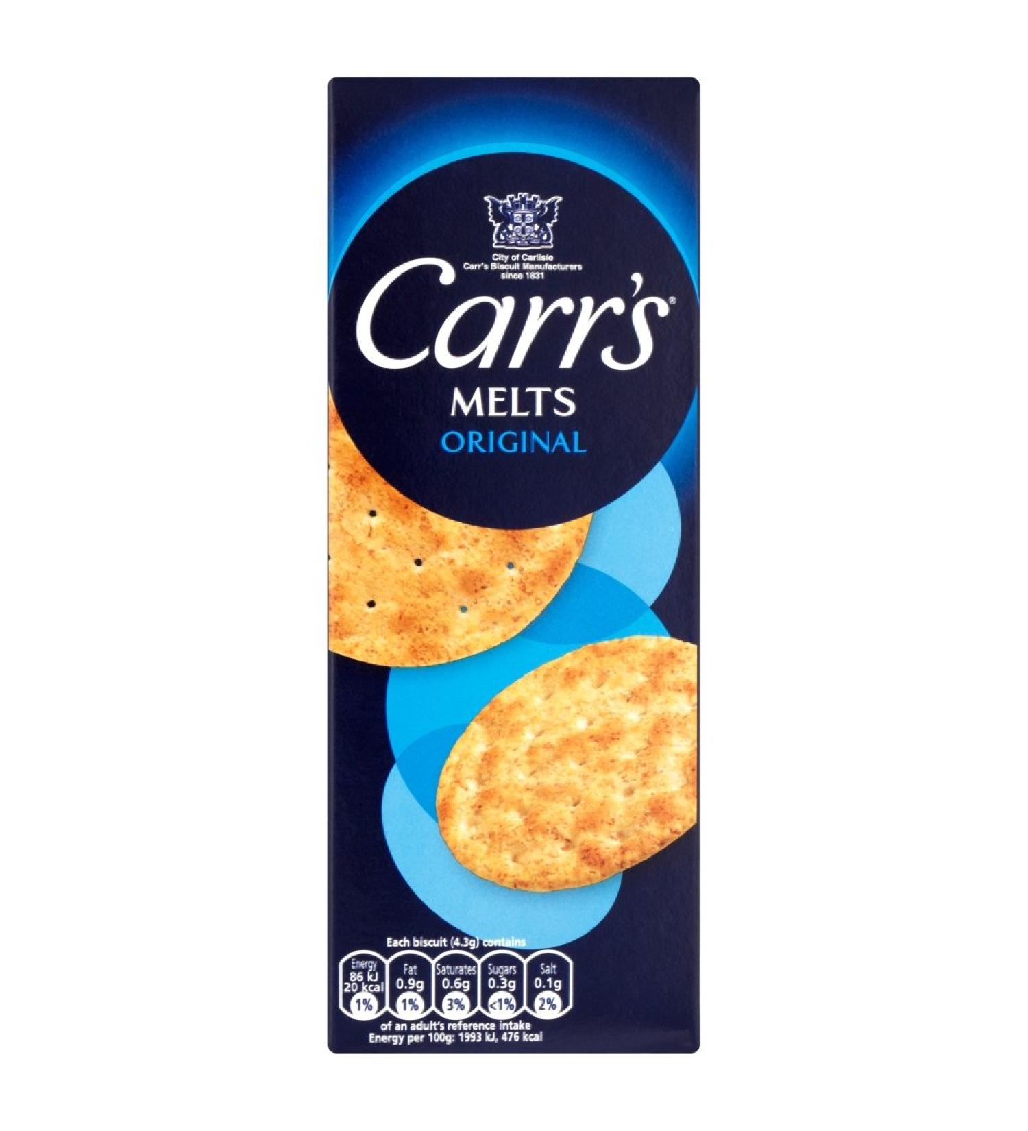 CARR'S MELTS ORIGINAL 150G PACK OF 3