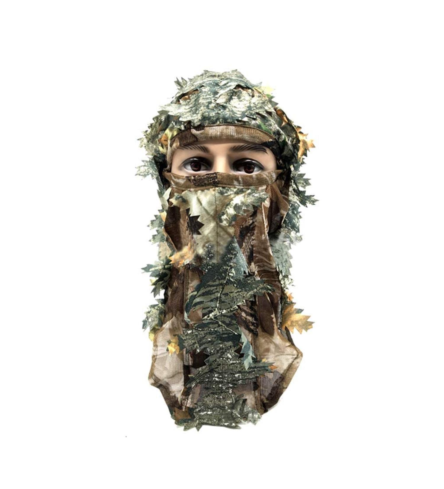 VORCOOL 3D Camouflage Face Mask - Breathable Leaves Camo Hunting Mask - Free Size for Outdoor Activities - Buy Online on GoSupps.com