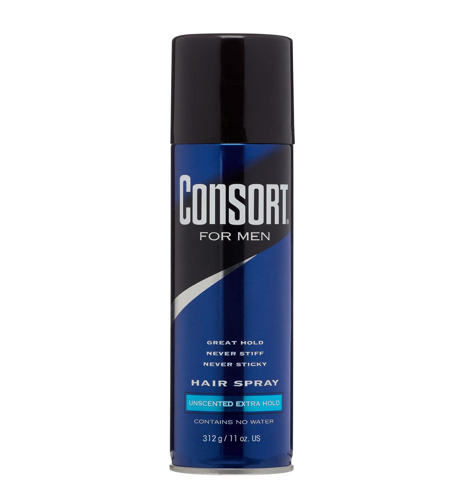 Consort Extra Hold Mens Hair Spray Unscented 11 oz - Strong Hold Aerosol - Buy Online on GoSupps.com