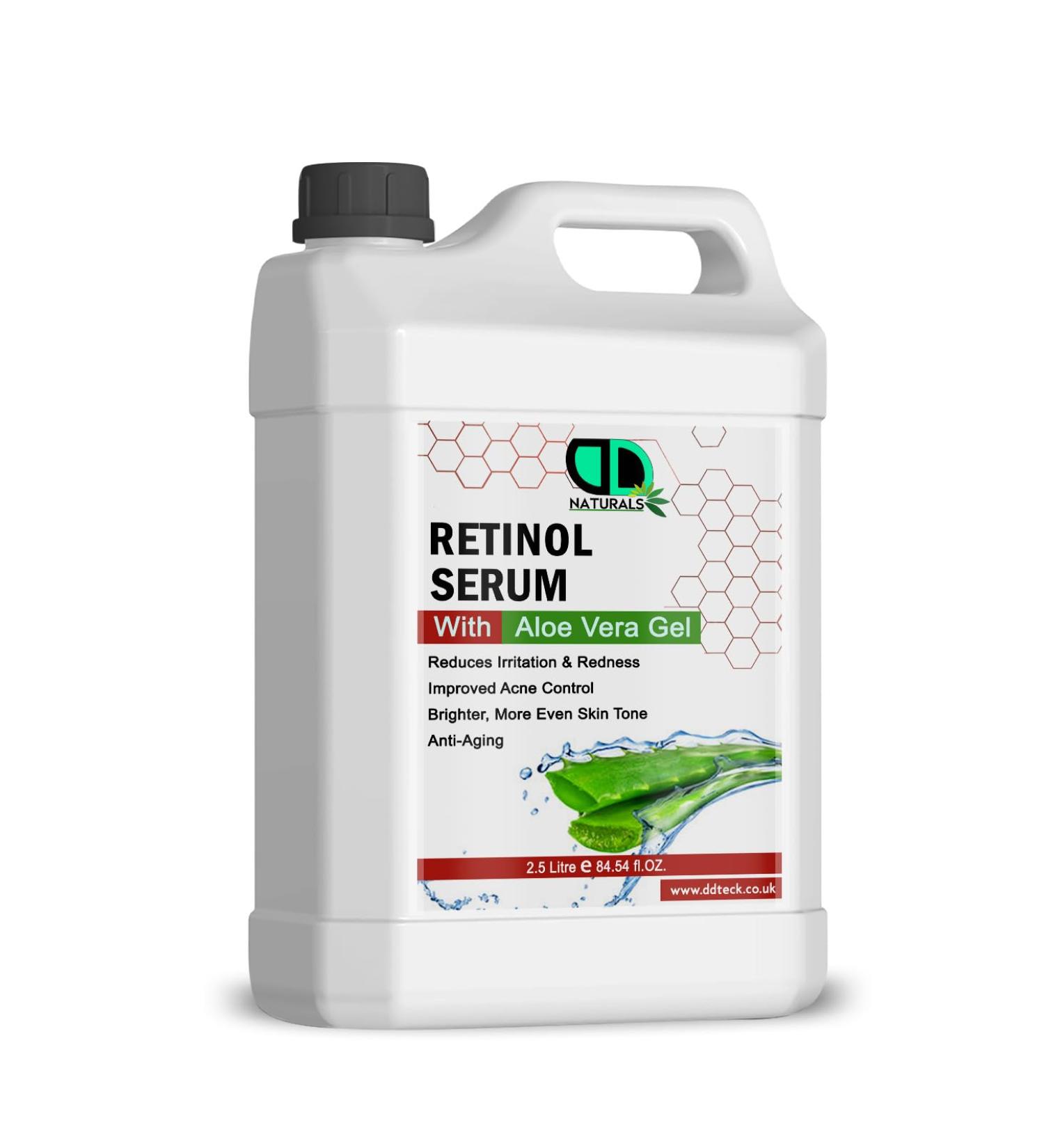DD teck Retinol serum for post-acne marks formulated with Aloe Vera gel brightening and pore-minimizing facial serum post-acne skin barrier repair non-comedogenic (2.5