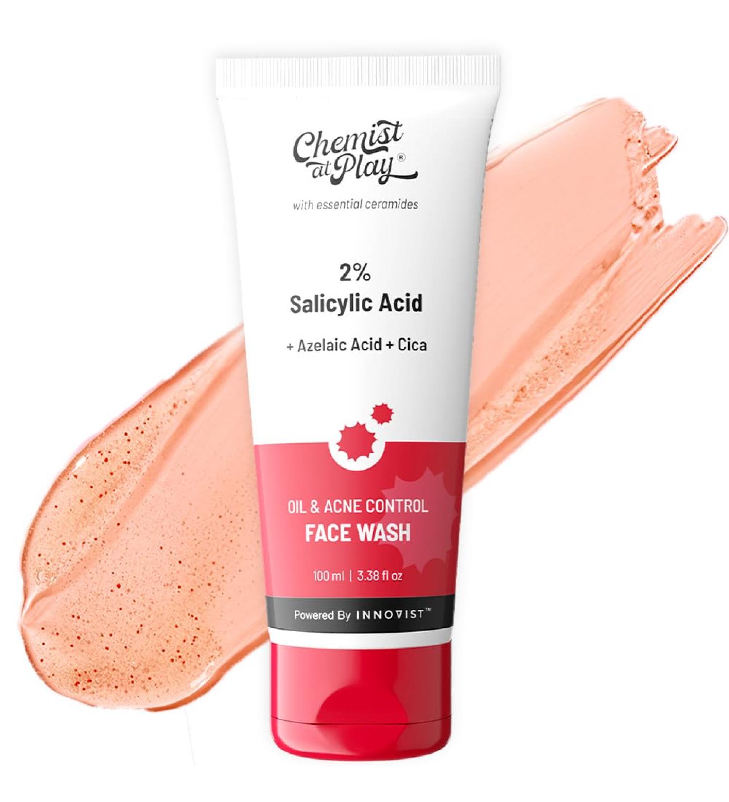 2% Salicylic Acid Face Wash for Oily Skin | Niacinamide Anti-Acne Cleanser | Sulphate Free | Men & Women | 3.5 fl oz - Buy Online on GoSupps.com