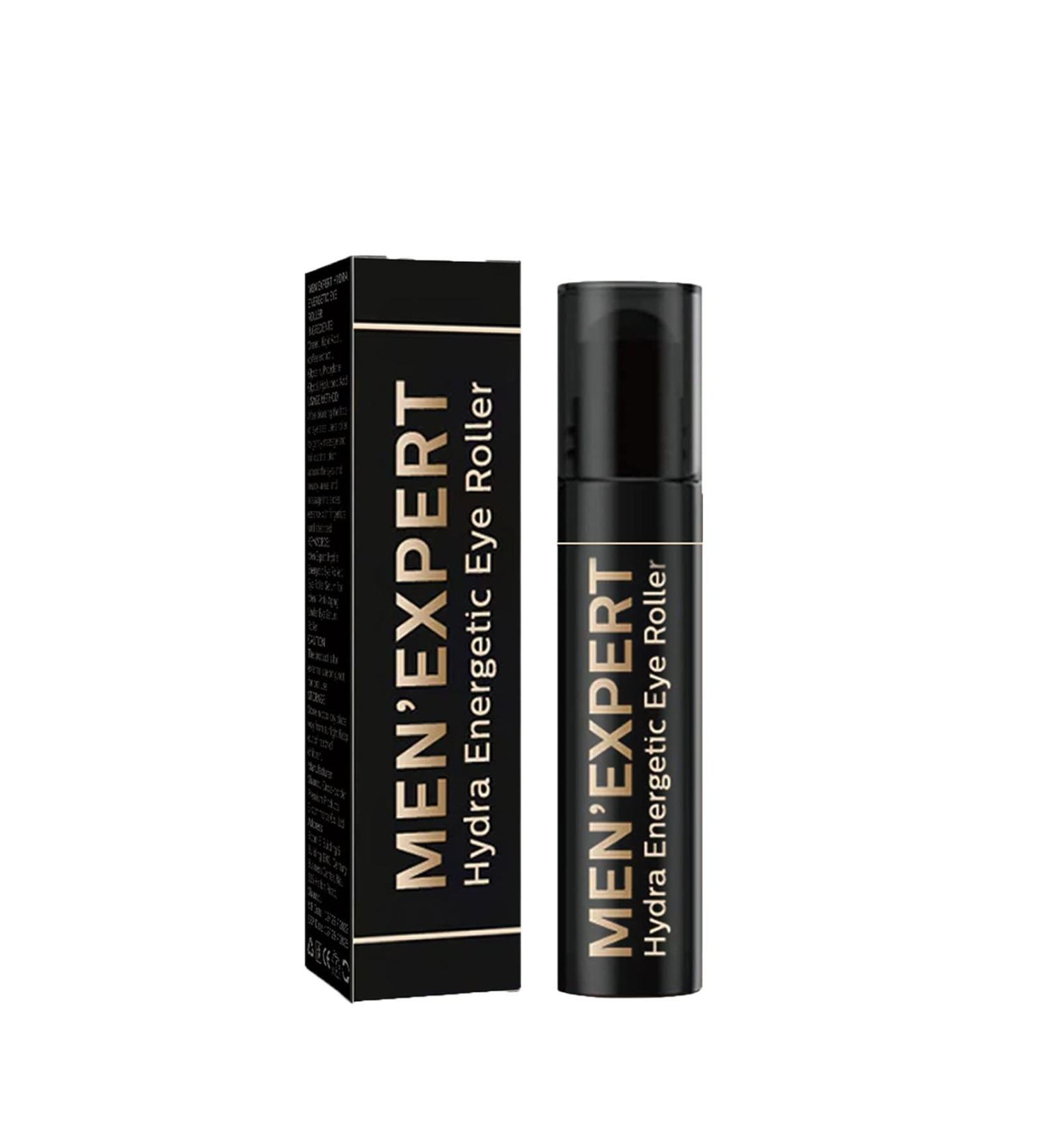 Men's Expert Hydra Energetic Eye Roller - Day & Night Anti-Aging Serum for Puffy Eyes and Dark Circles (10ML) - Buy Online on GoSupps.com