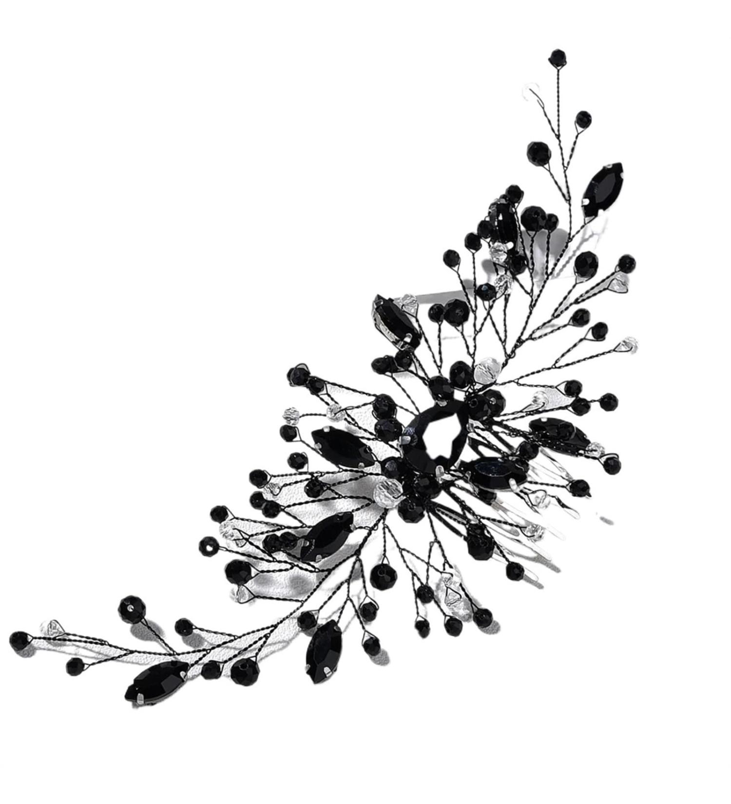 Handmade Bridal Wedding Hair Comb with Green Insert - Grandmother Headdresses Hair Accessories - 1pc(1) - Buy Online on GoSupps.com