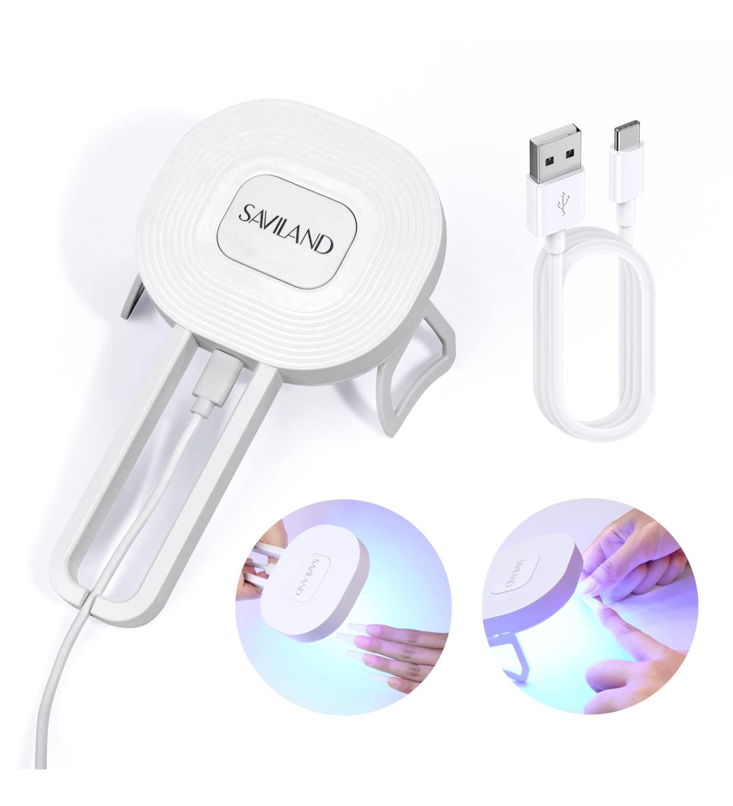 SAVILAND 36W Portable UV LED Nail Lamp for Gel Nails - Folding Stand Nail Dryer for Home DIY Salon - Buy Online on GoSupps.com