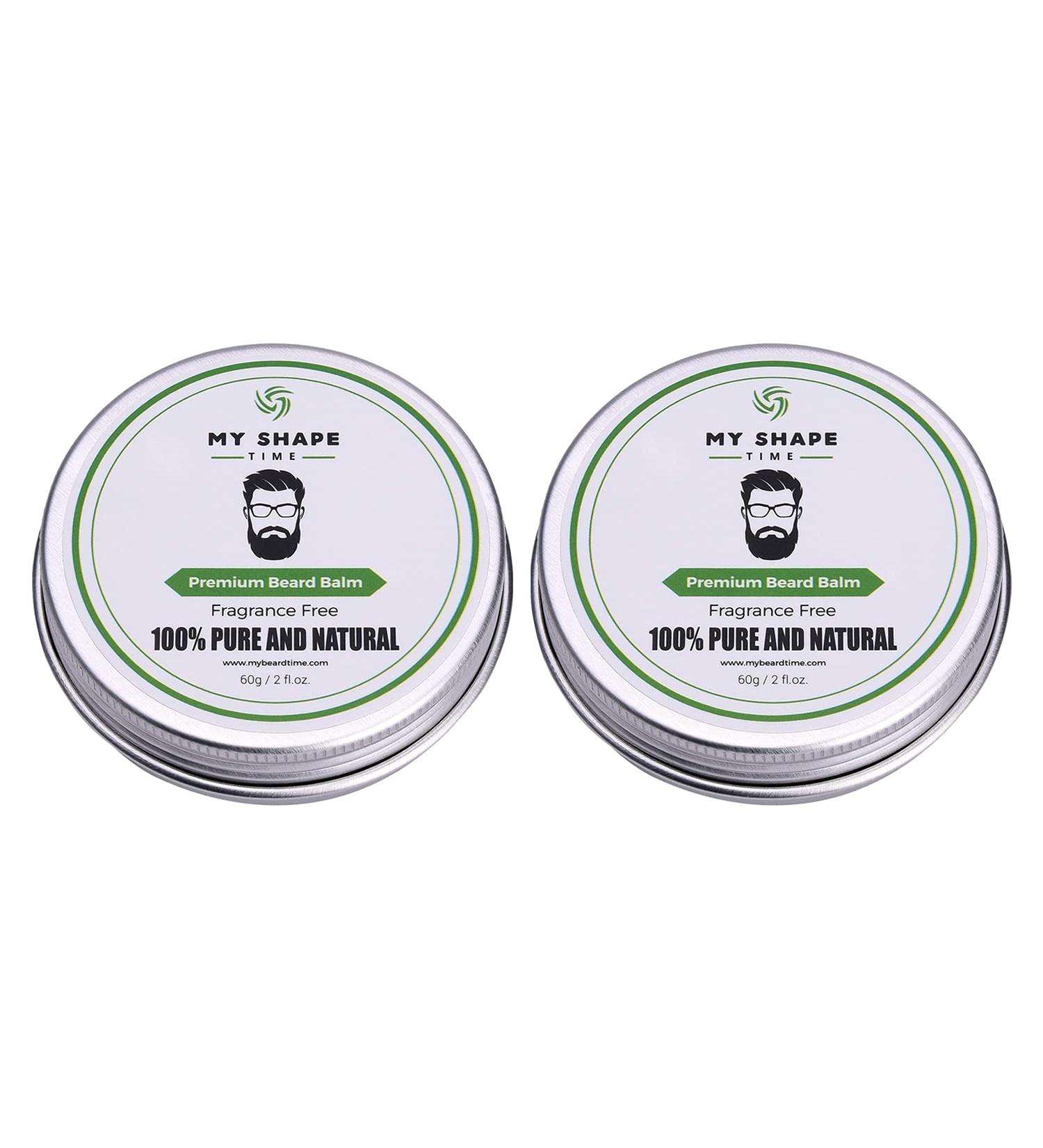 Men's Leave-in Conditioner Beard Balm Set - Natural Ingredients for Beard Grooming, Softening, and Styling - 2 Pack - Buy Online on GoSupps.com